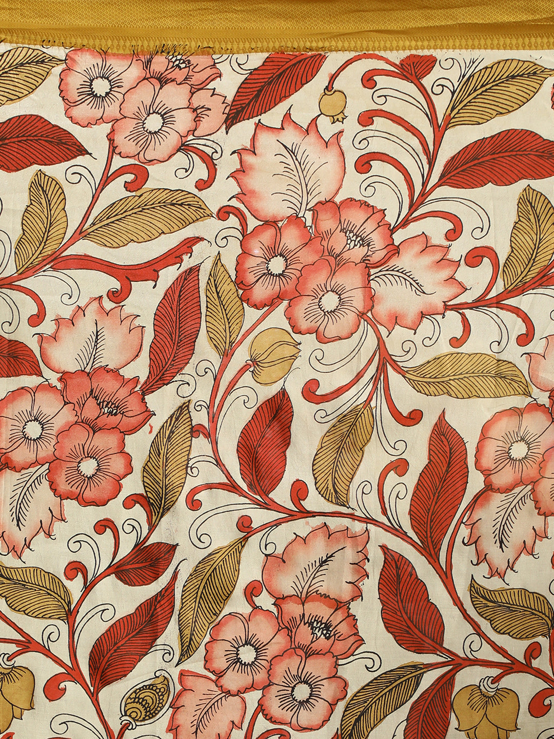 Pushp Multicolored Kalamkari Saree