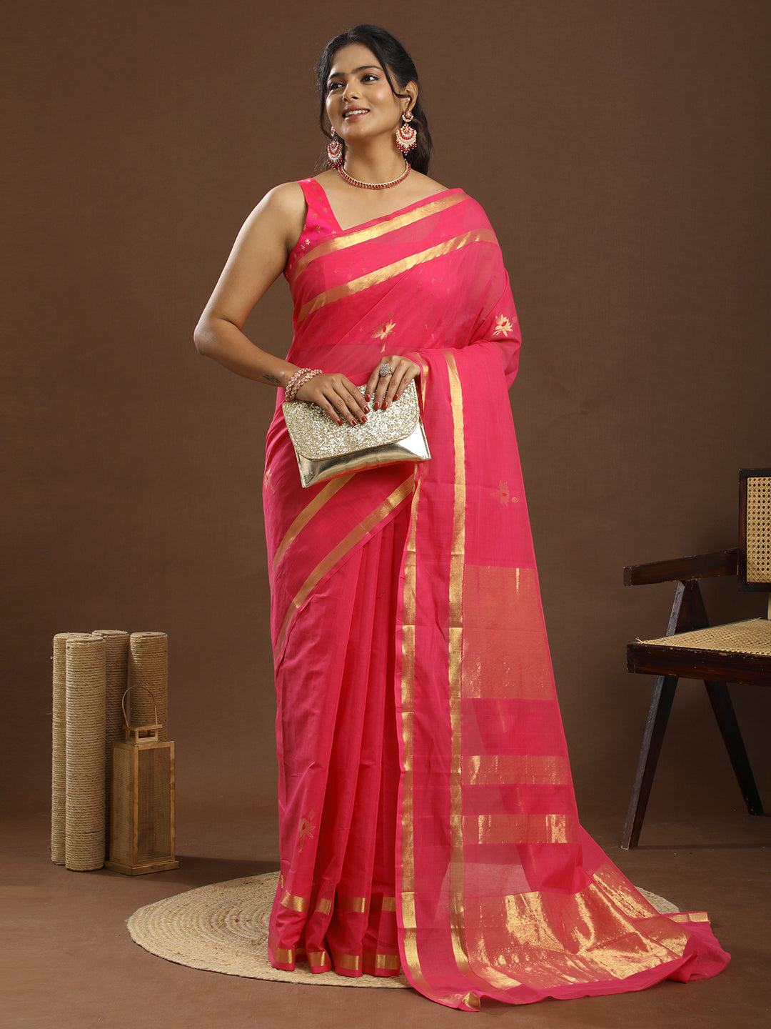 Kamal Fuchsia Venkatagiri Saree