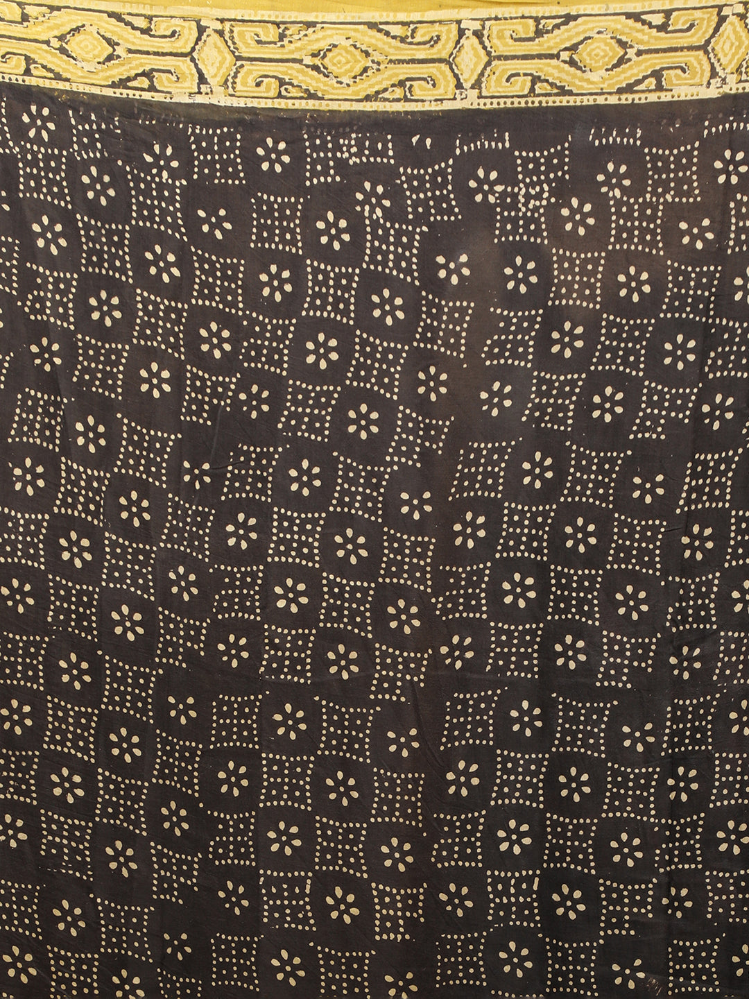 Karmakari Multicolored Ajrakh Saree