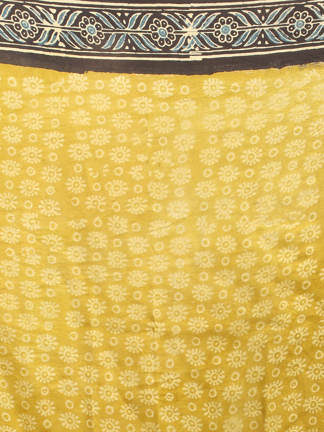 Karmakari Multicolored Ajrakh Saree