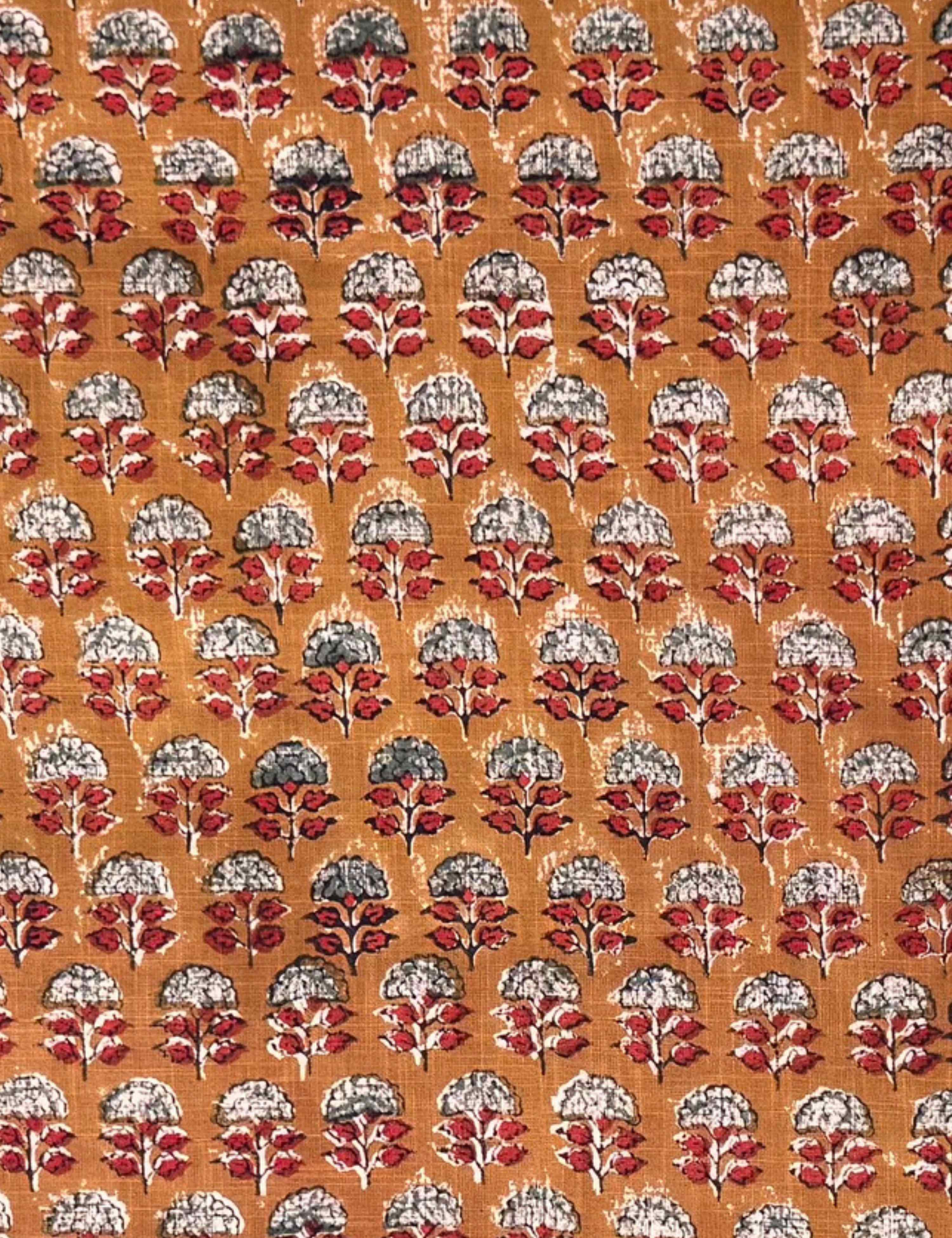 Brown Bagru Fabric