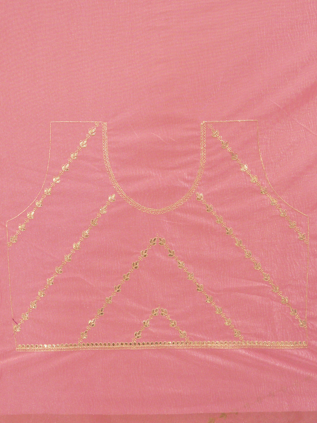 Gota Pink Embroidered Saree