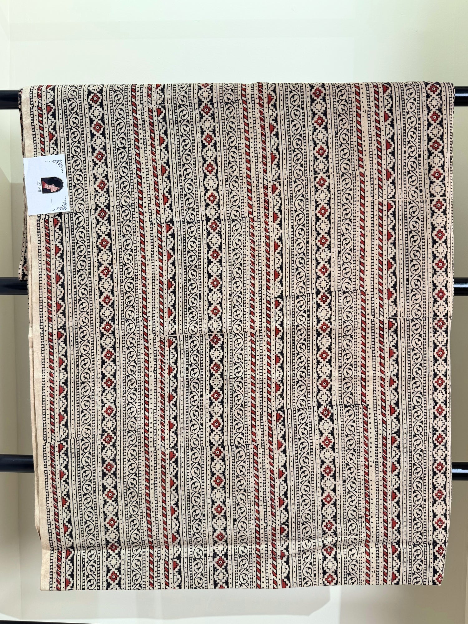 Beige Ajrakh Fabric