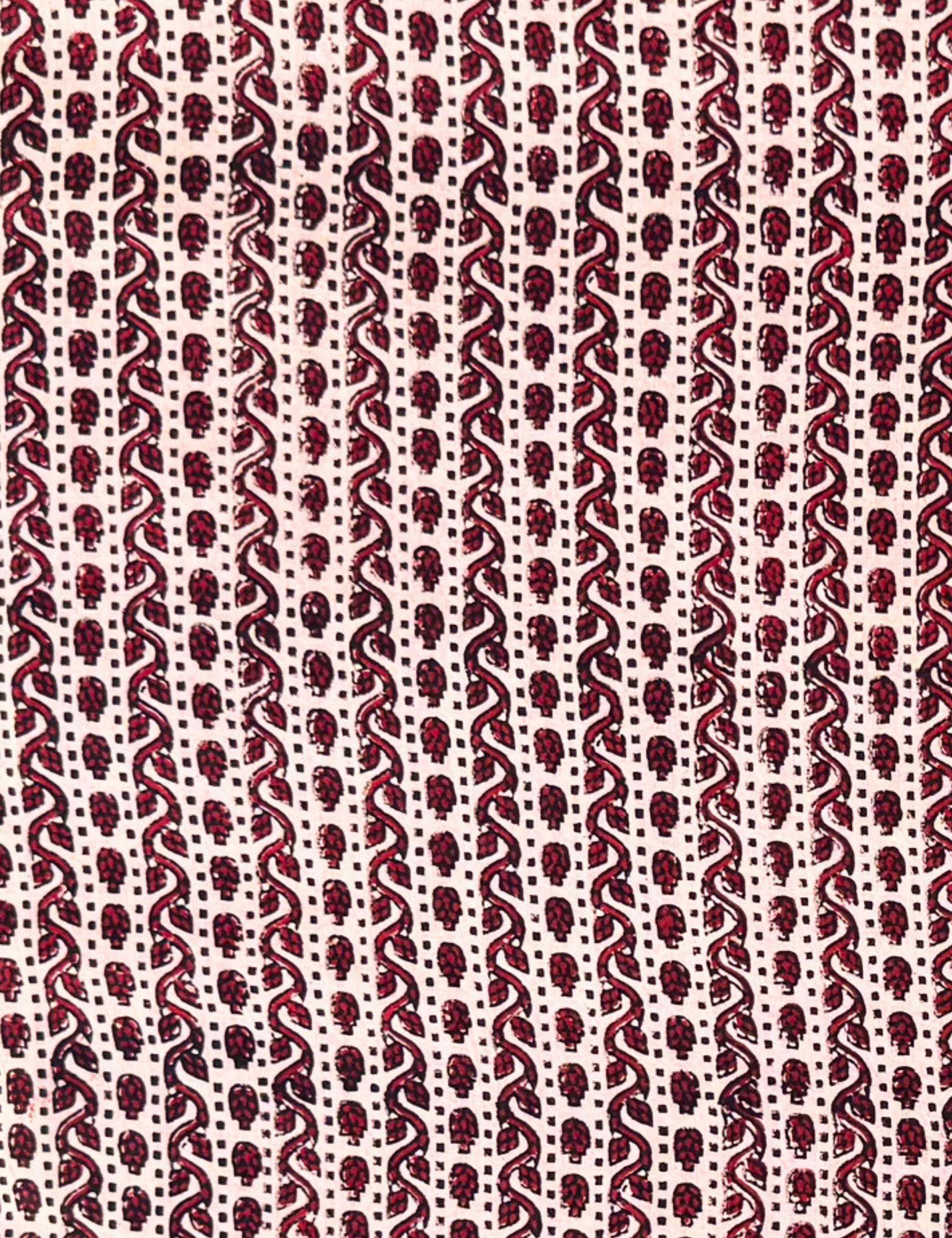 Beige Bagru Fabric