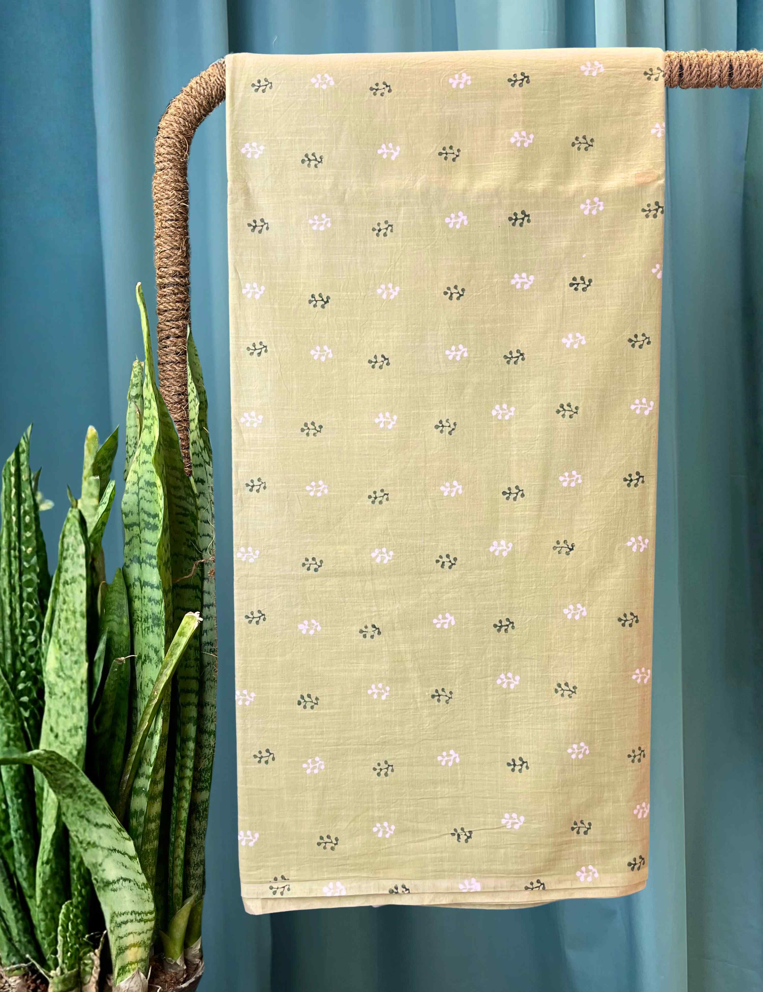 Limegreen Bagru Fabric