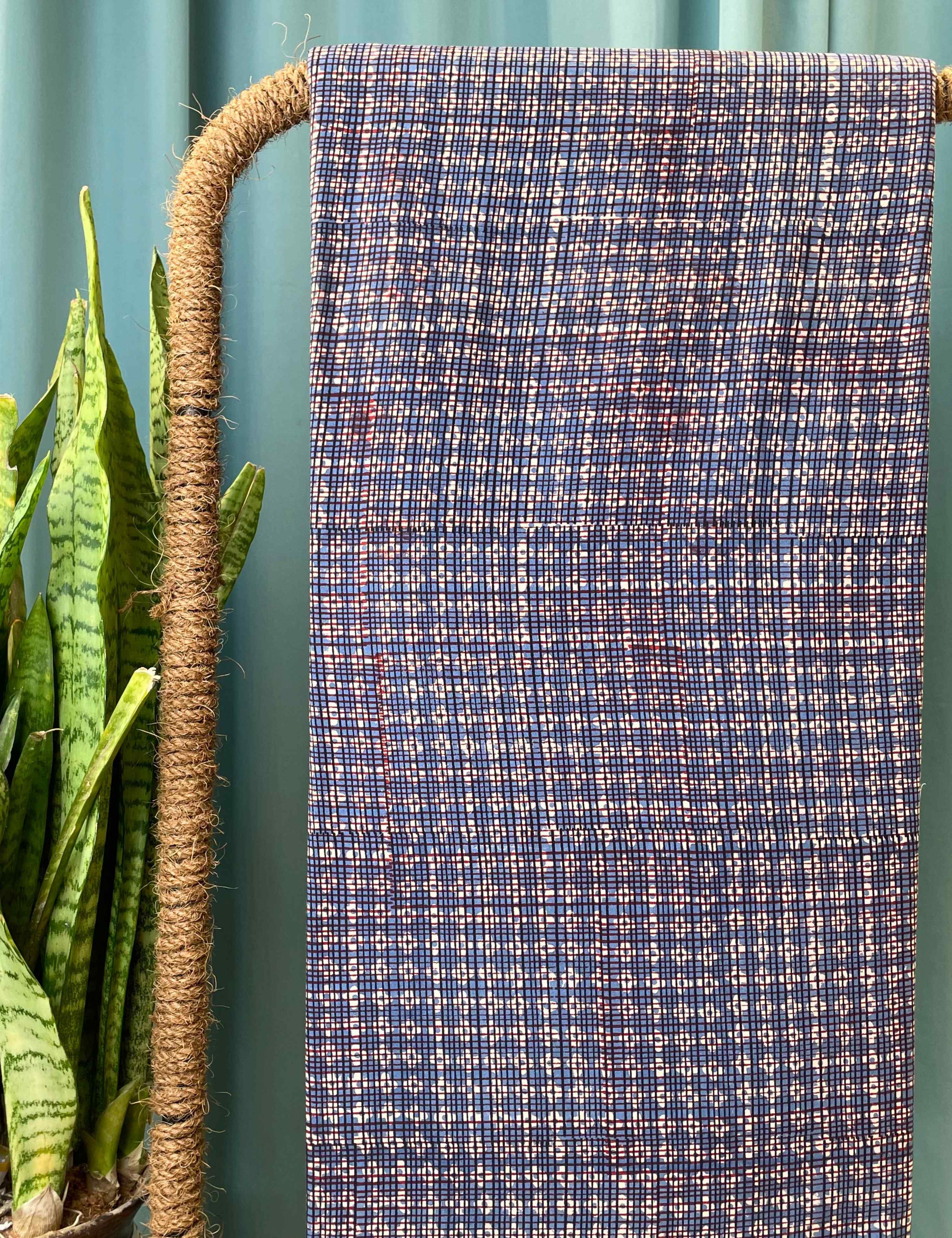 Dark Blue Bagru Fabric