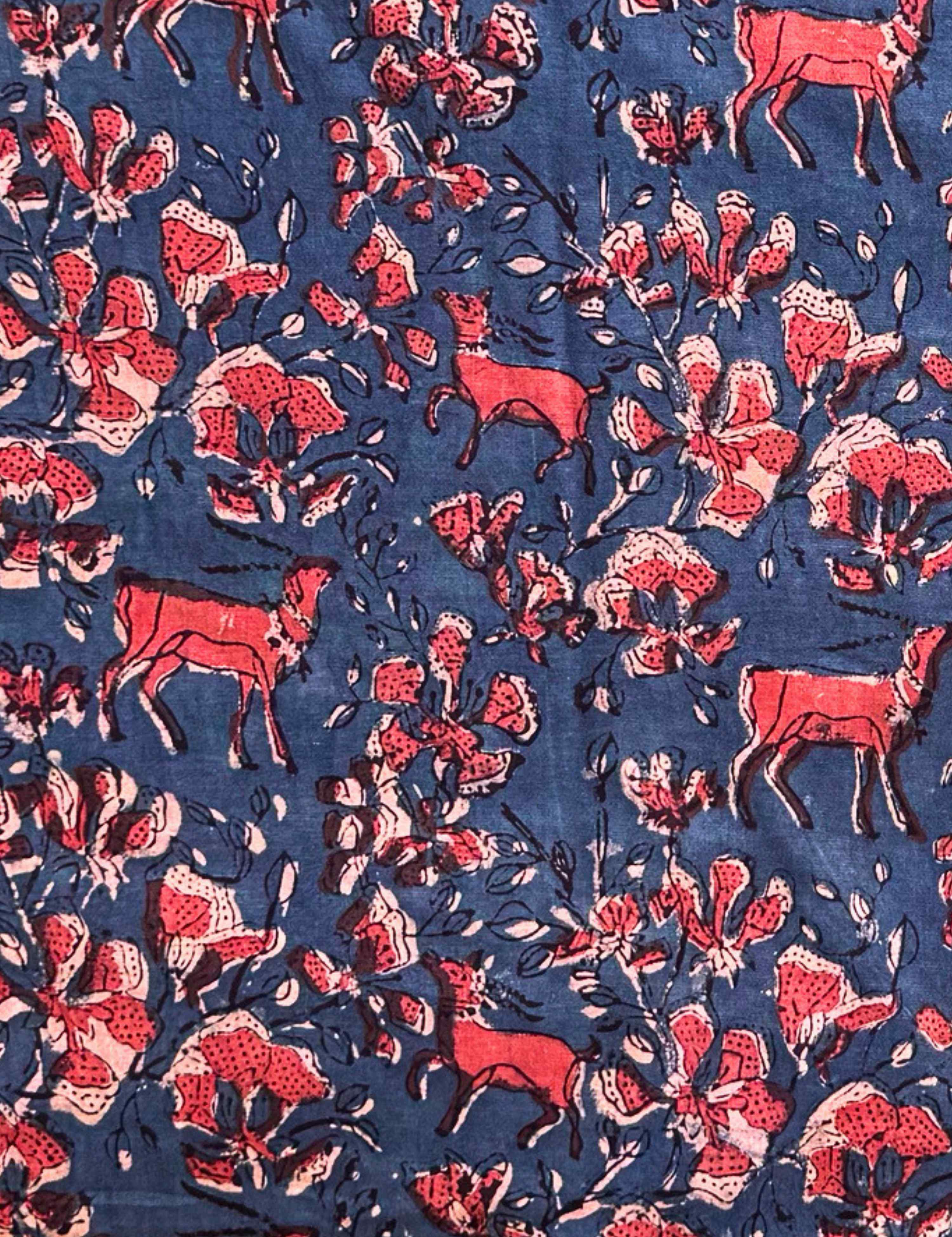 Indigo Ajrakh Fabric