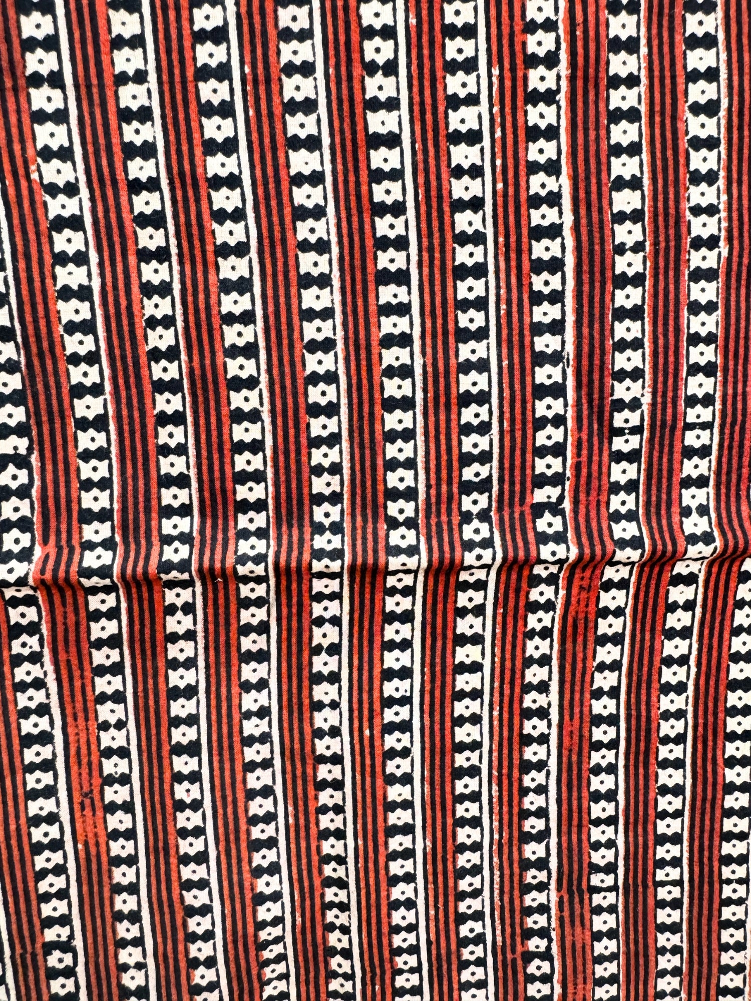 Black Ajrakh Fabric