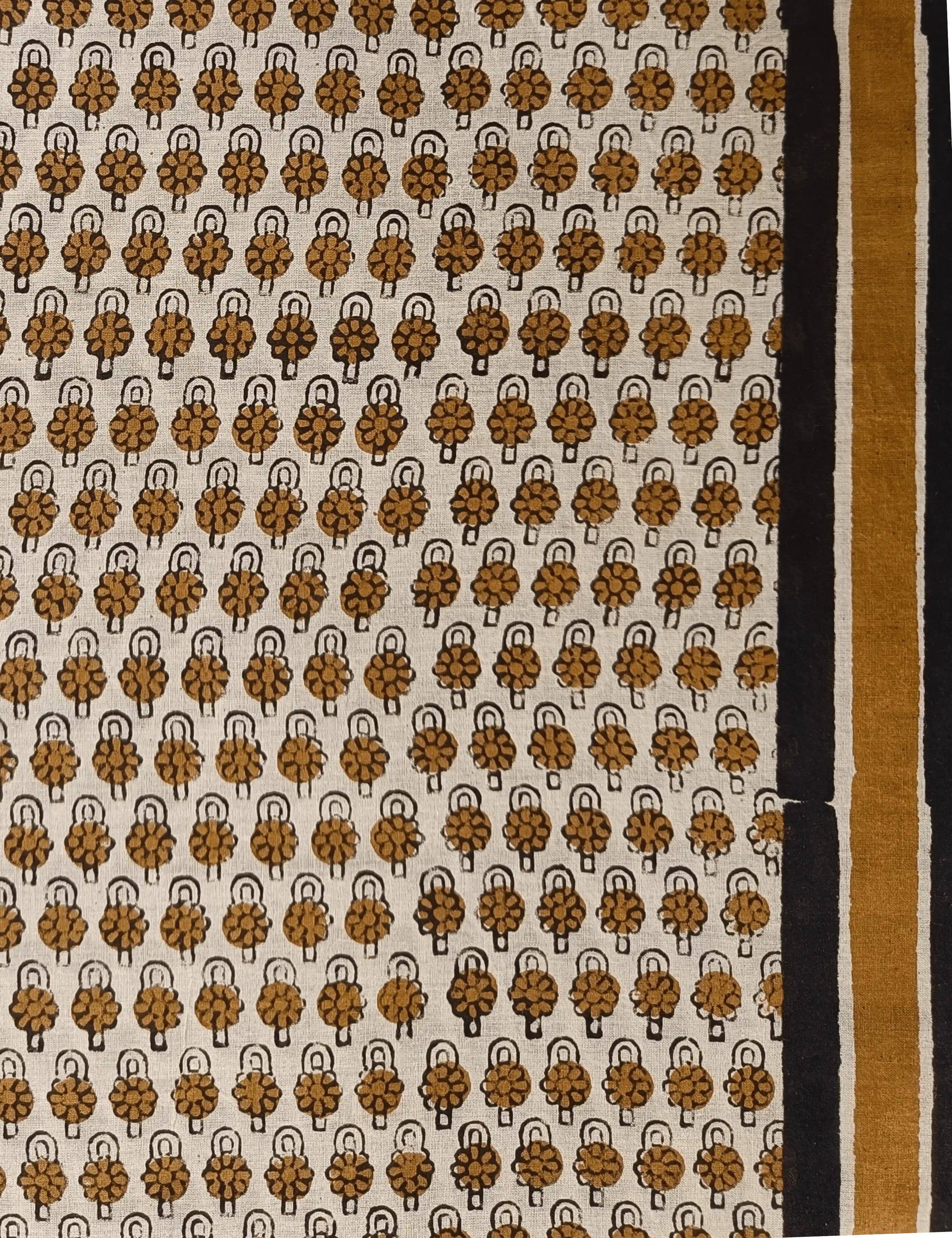 Indus Khaki Bagru Saree