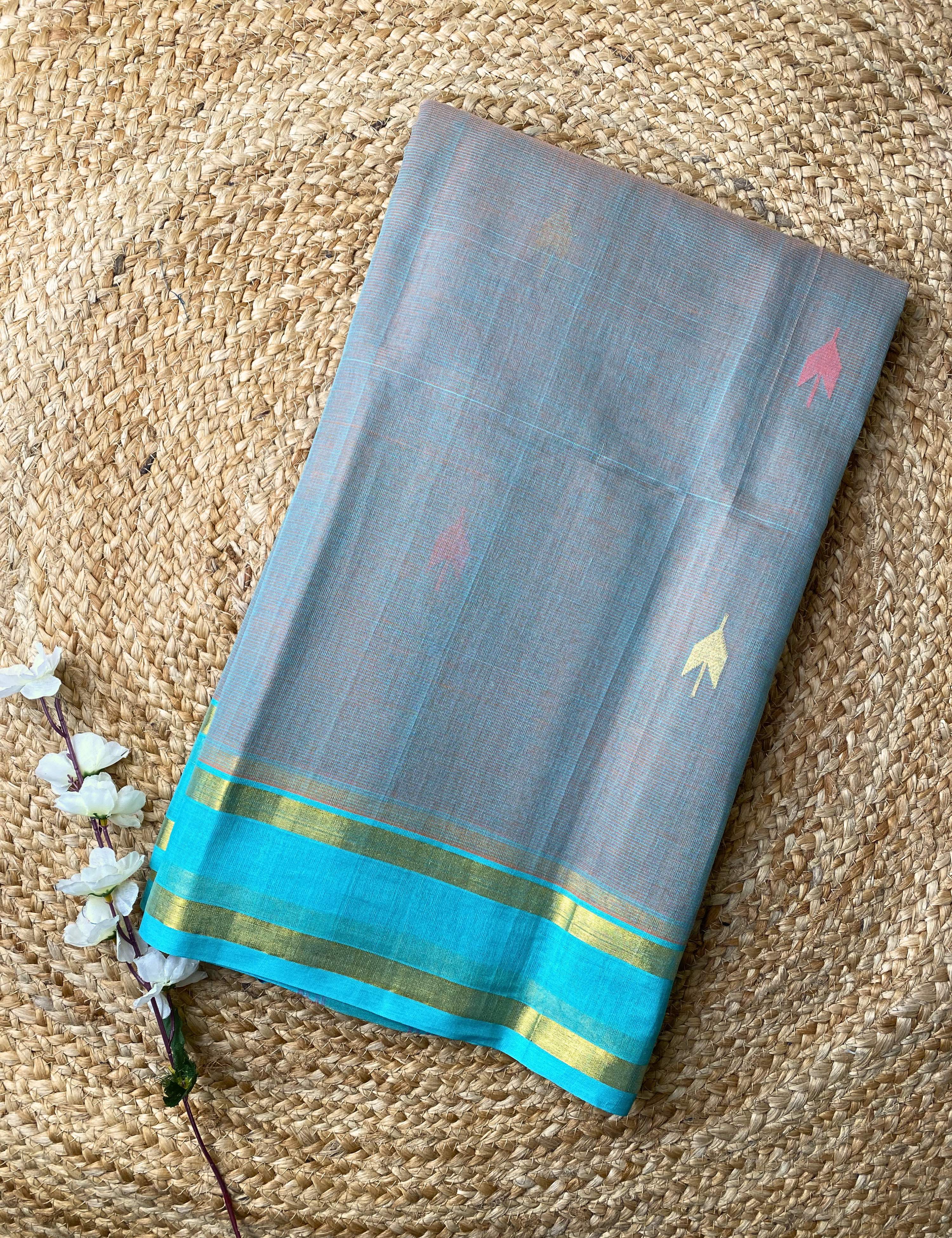 Durva Grey Venkatagiri Saree