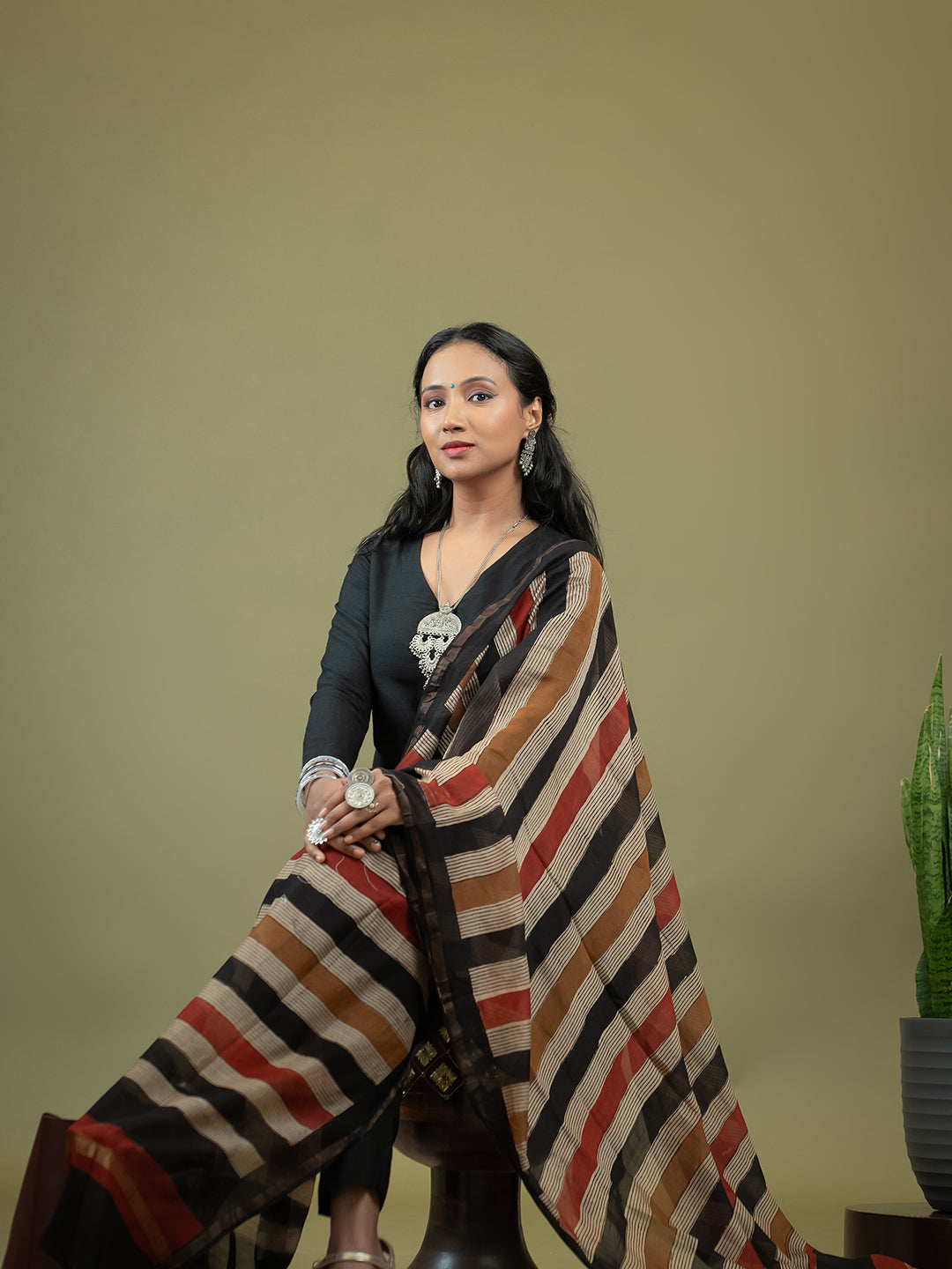 Rituja Multicolored Ajrakh Dupatta
