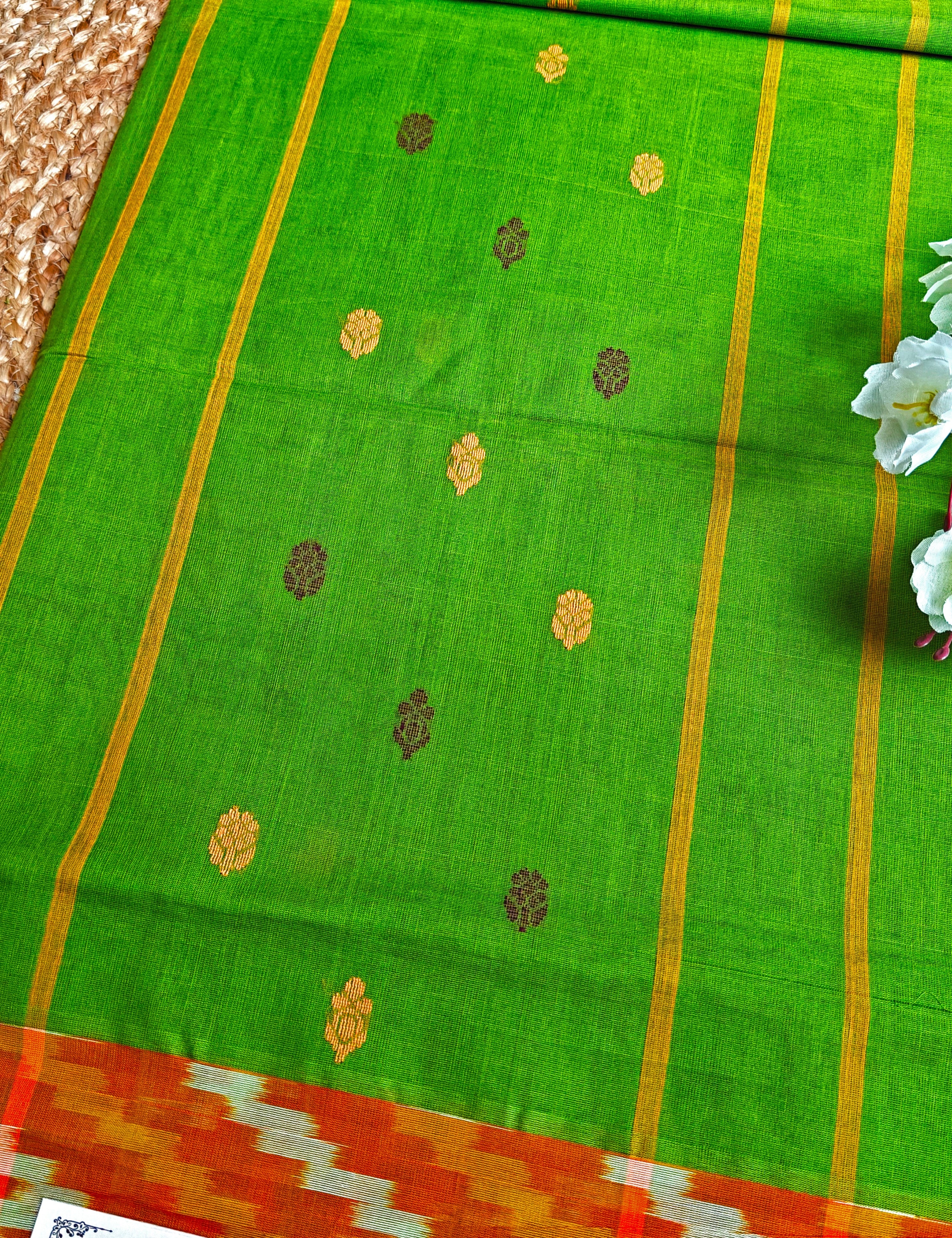 Sudha Limegreen Venkatagiri Saree