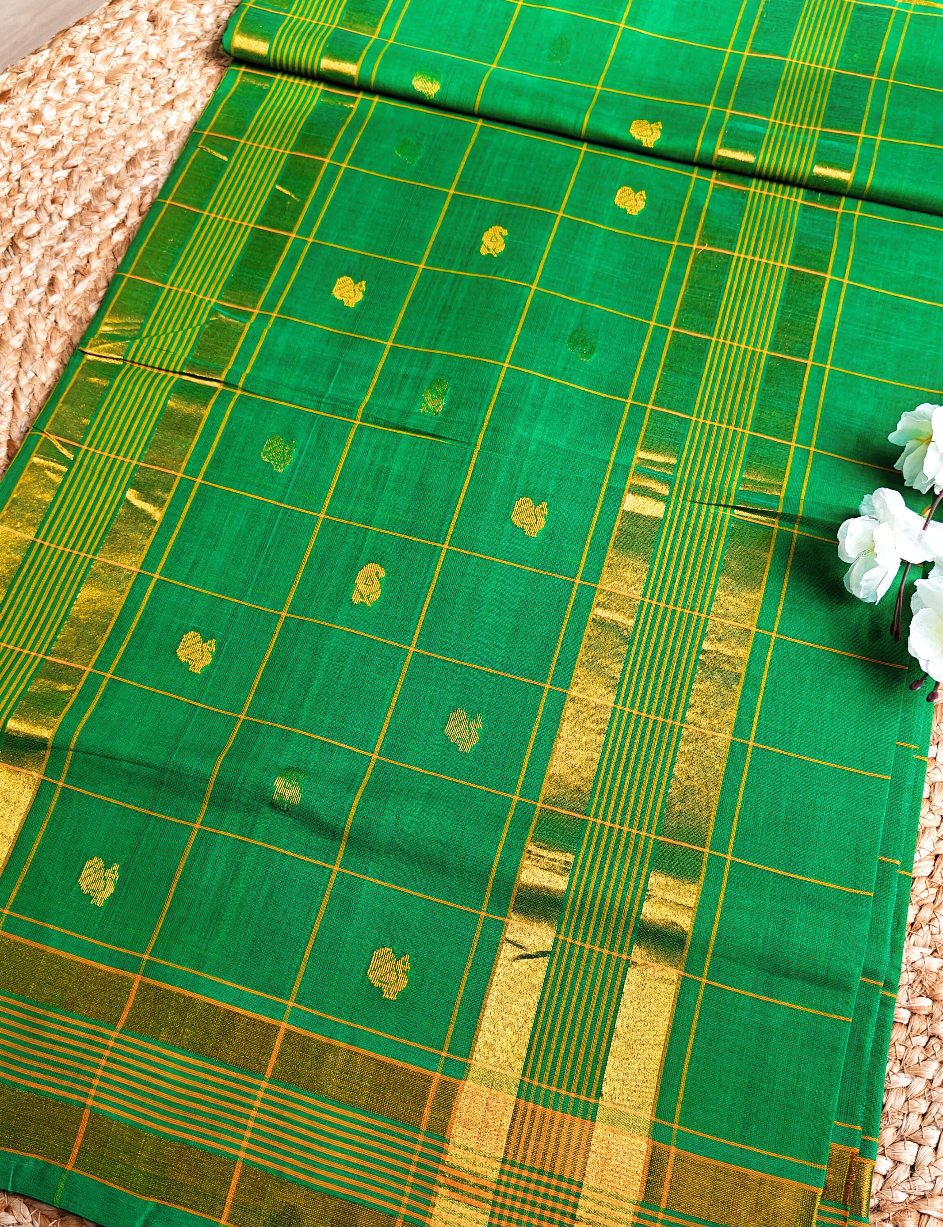 Sudha Green Venkatagiri Saree