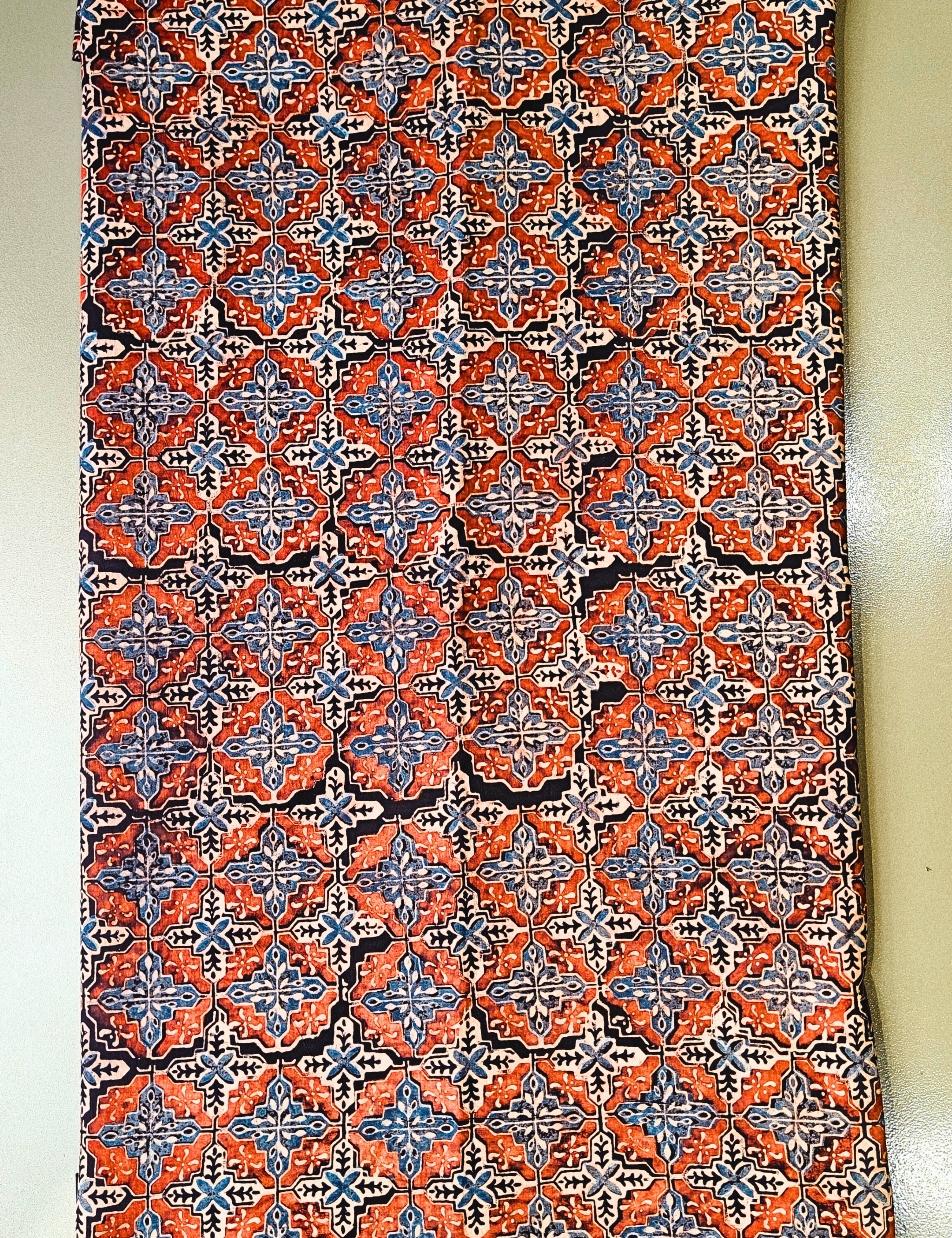 Maroon Ajrakh Fabric