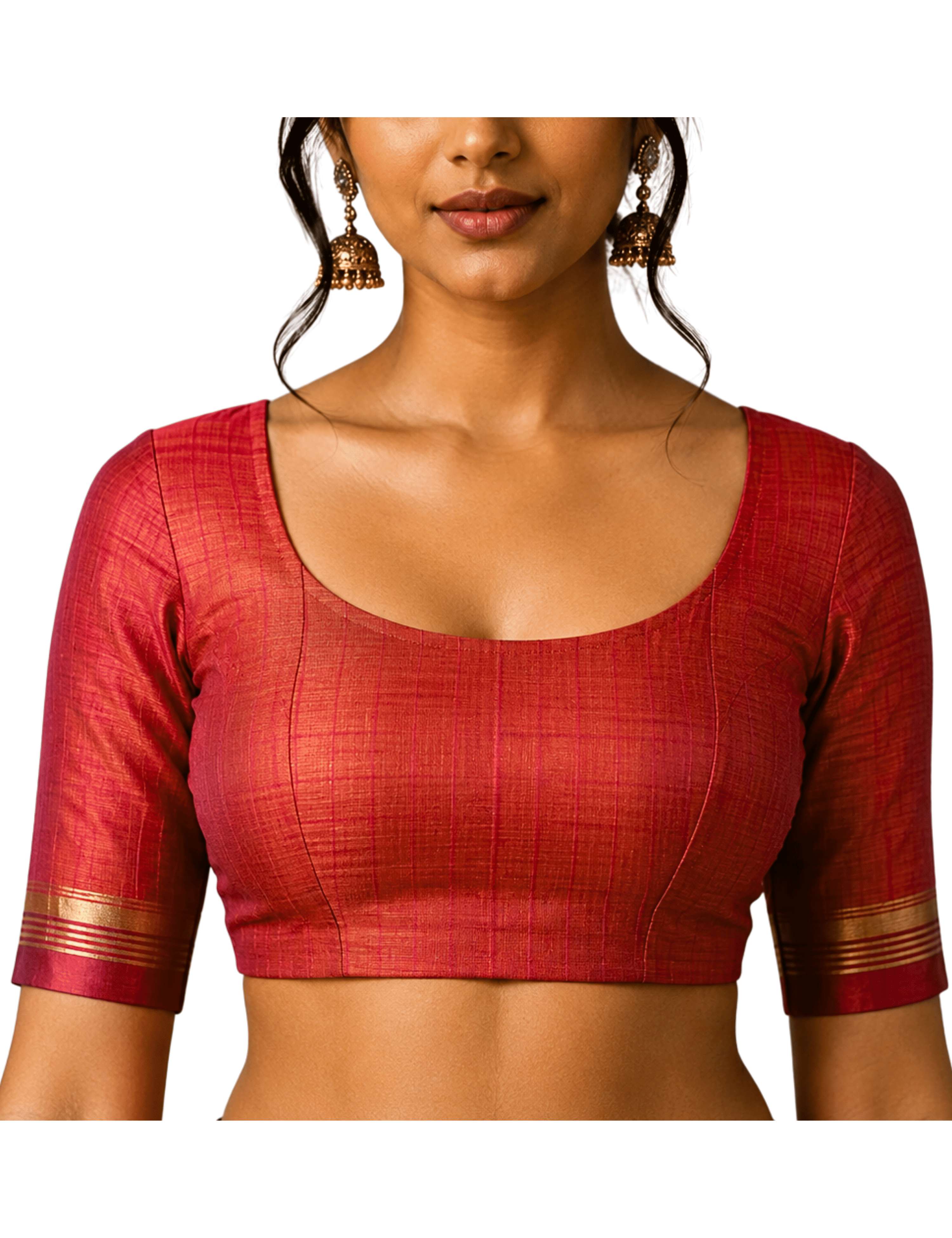 Vara Rust Negamam Cotton Saree