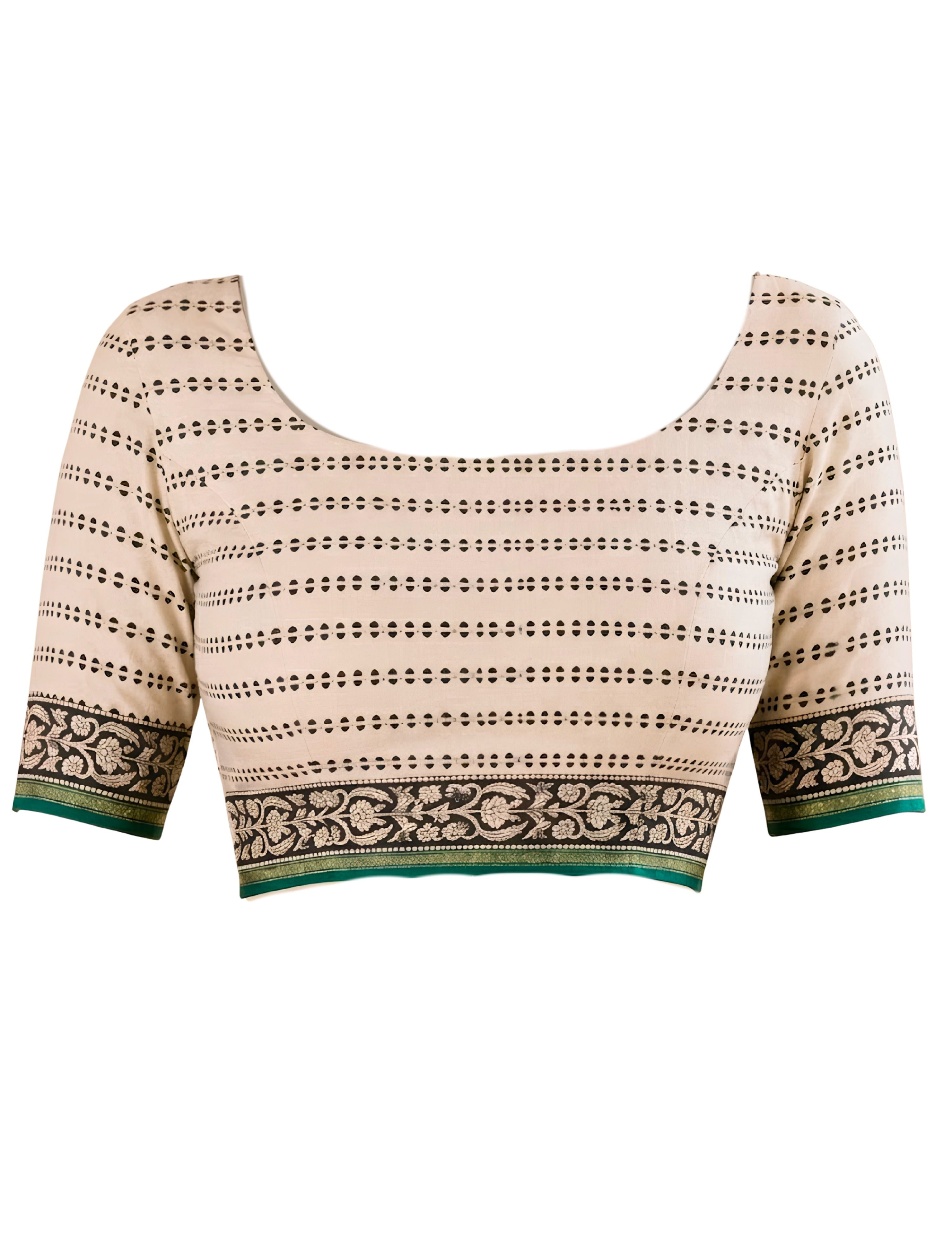 Bagh Green Bagru Saree