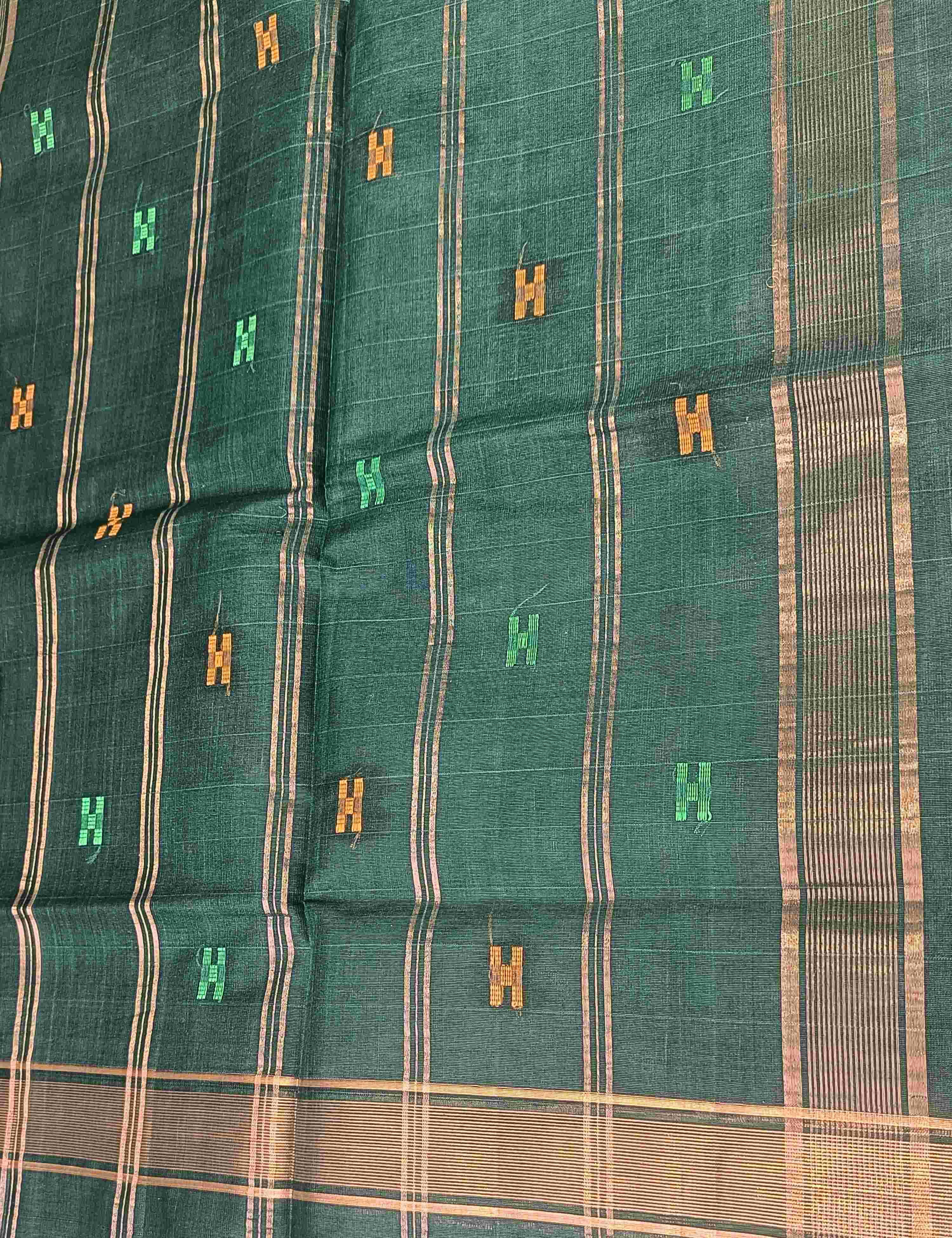 Dhara Olive Negamam Cotton Saree