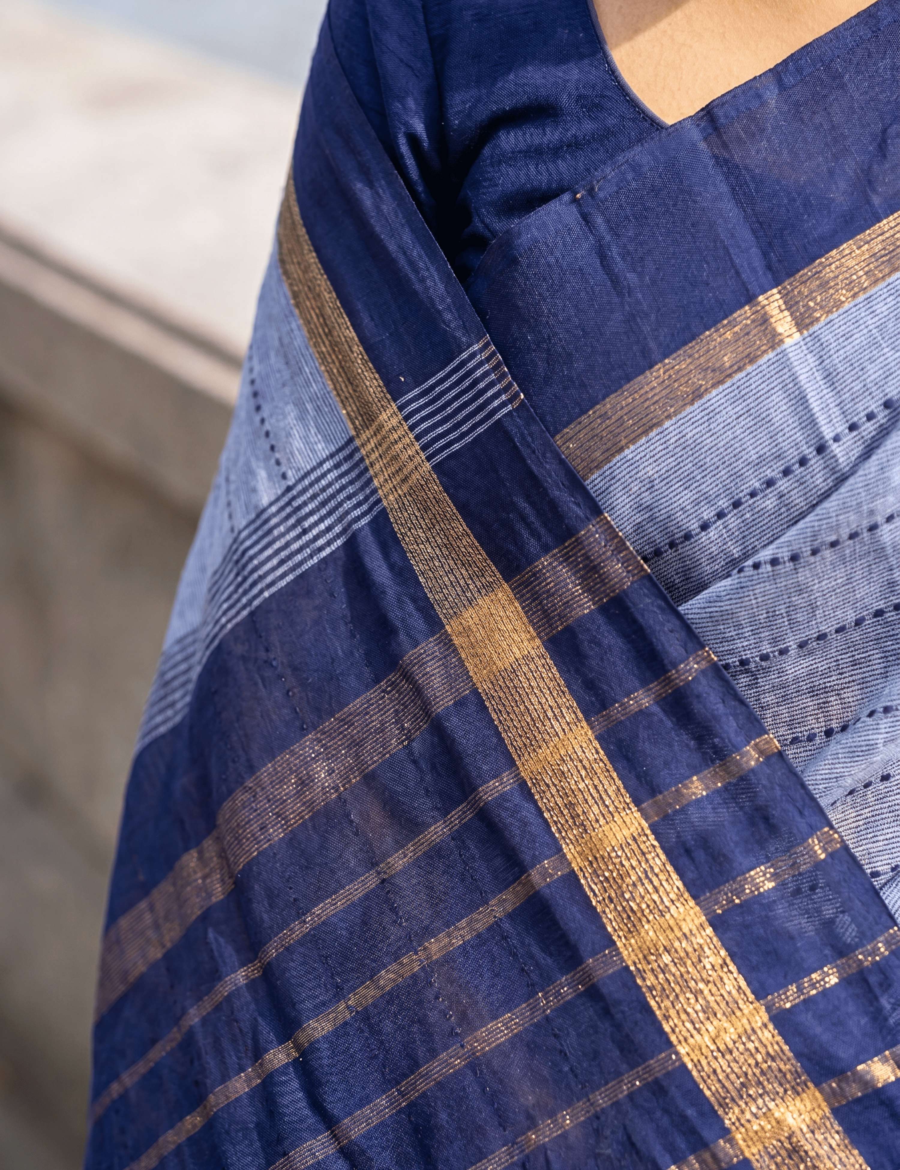 Ashima Grey Negamam Cotton Saree