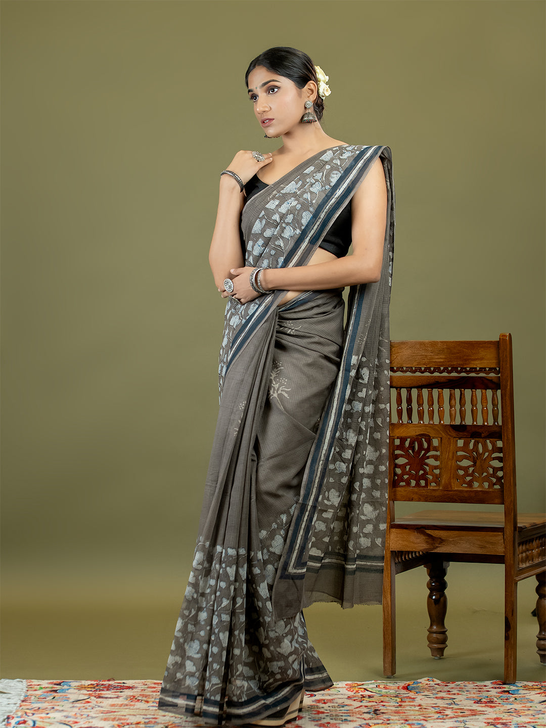 Resha Brown Dabu Saree