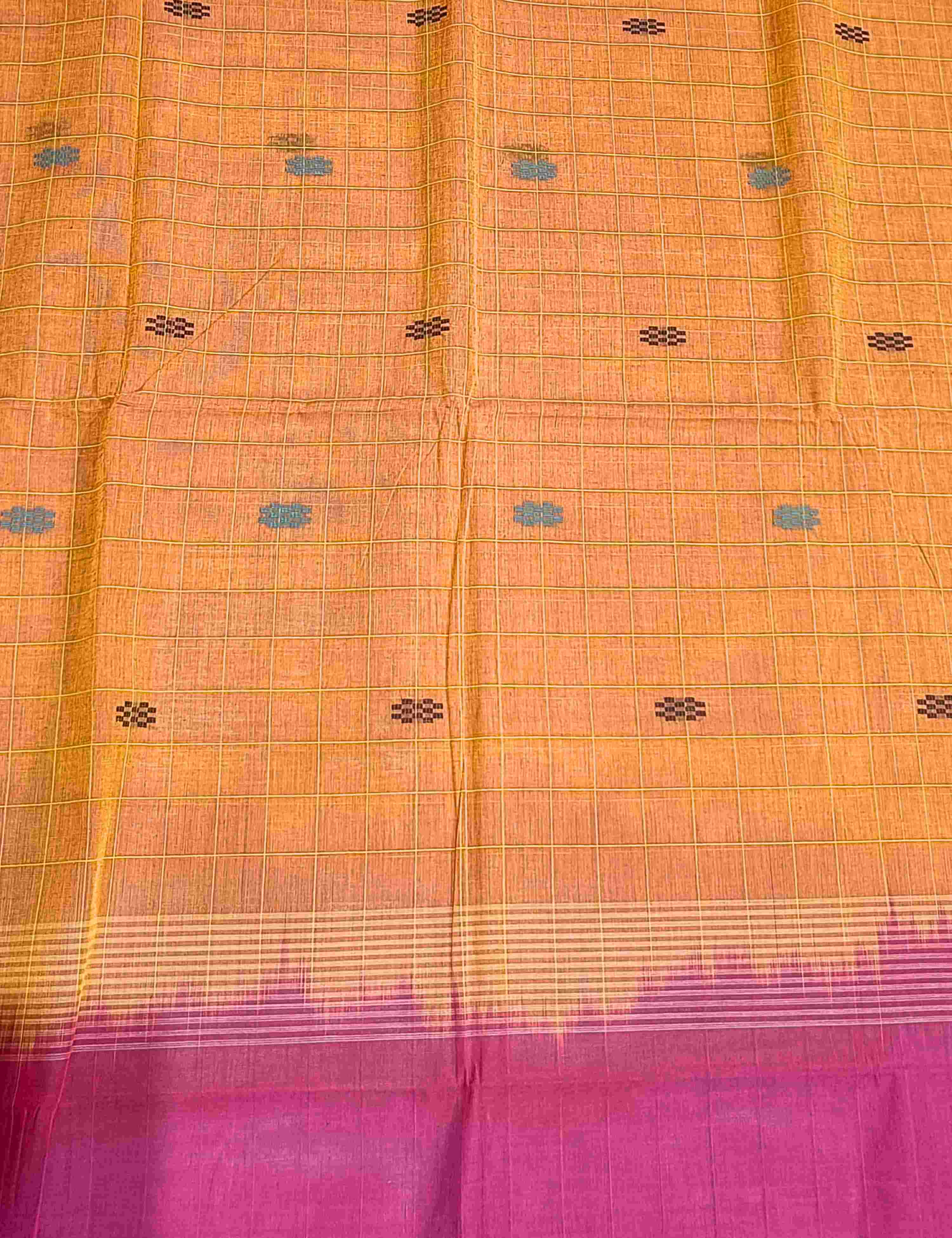 Dhara Orange Negamam Cotton Saree