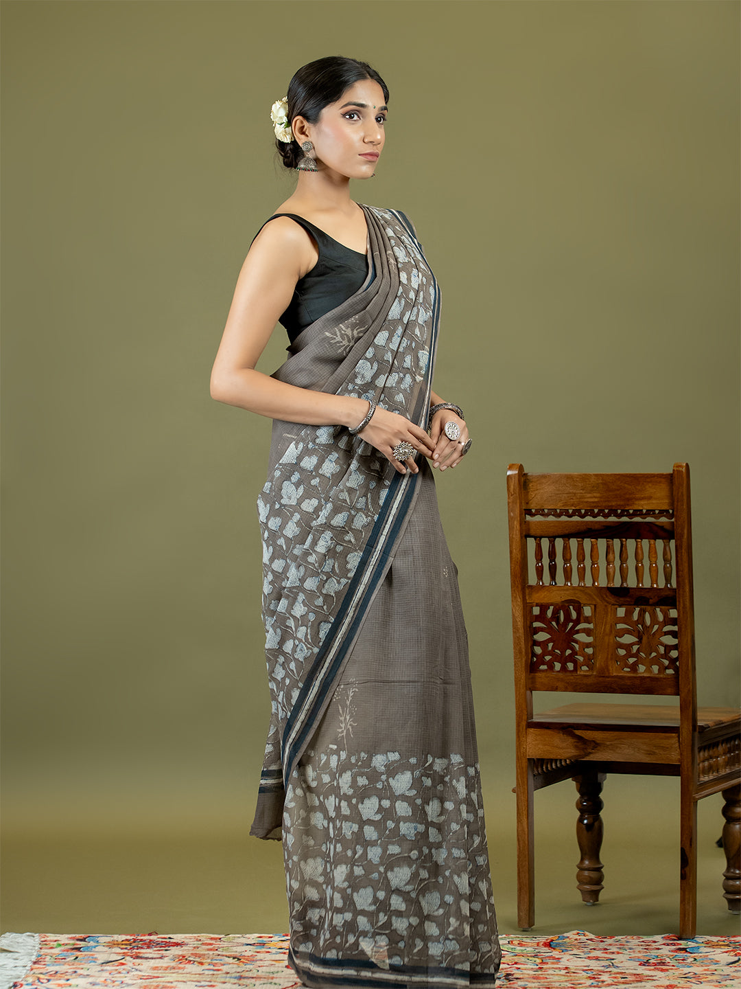 Resha Brown Dabu Saree