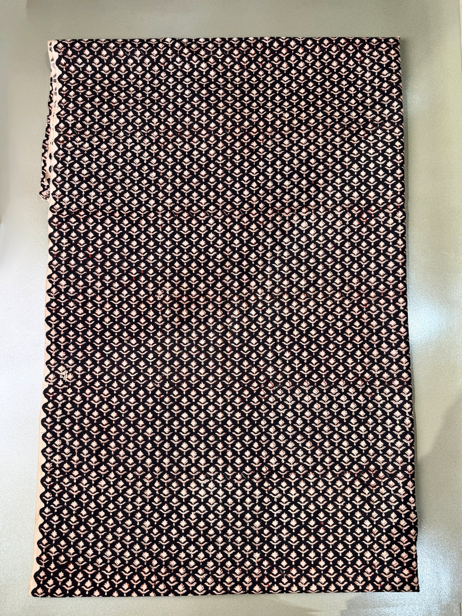 Black Bagru Fabric