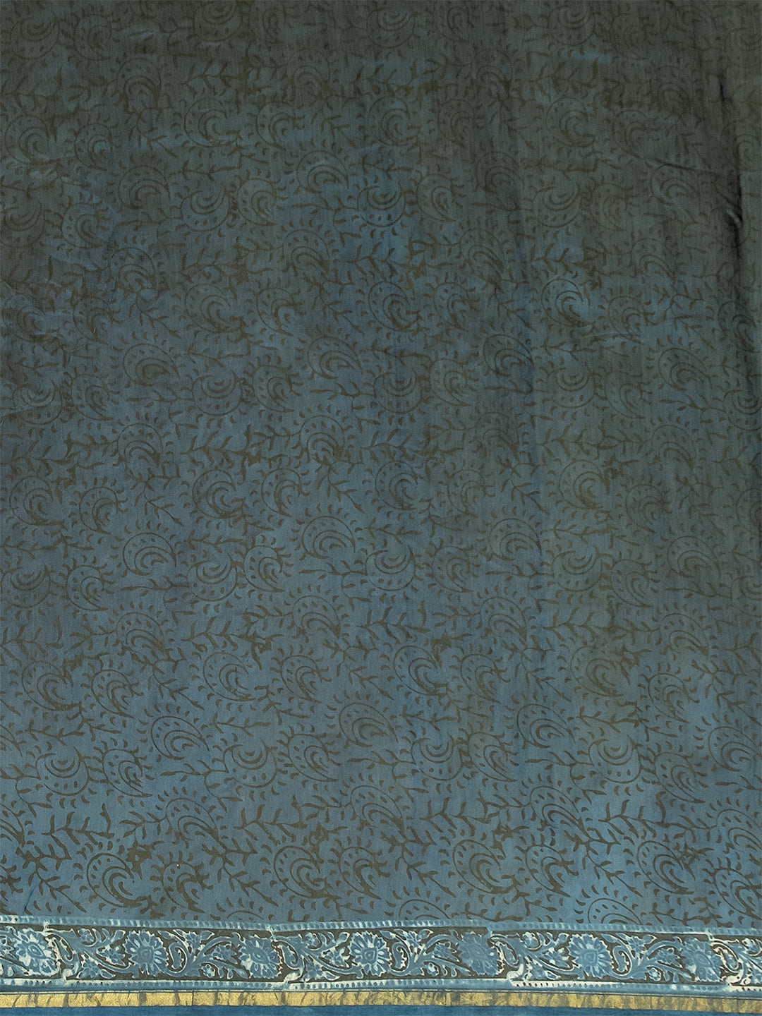 Raktika Indigo Ajrakh Saree