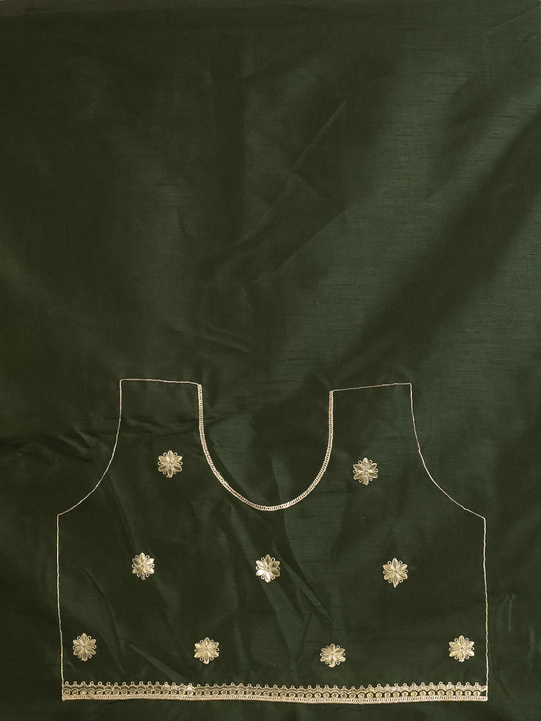 Gota Olive Embroidered Saree