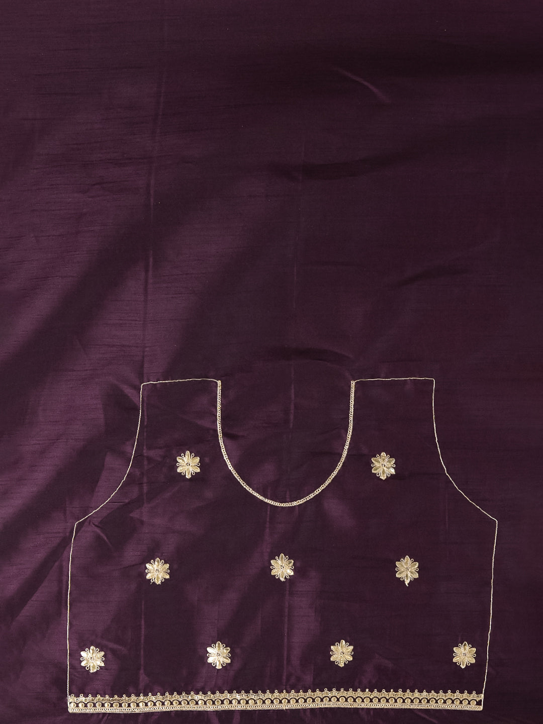 Gota Purple Embroidered Saree