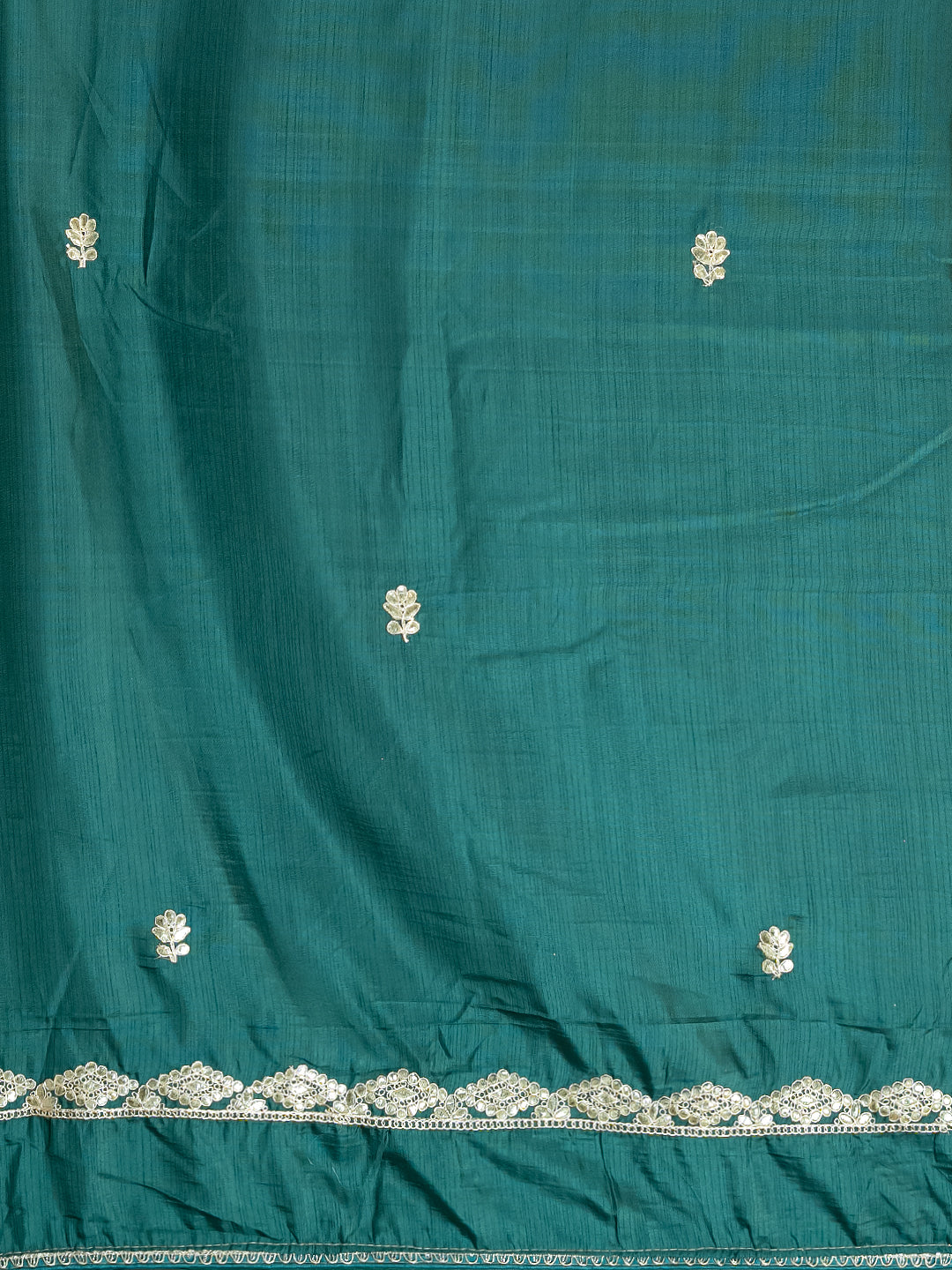 Gota Green Embroidered Saree