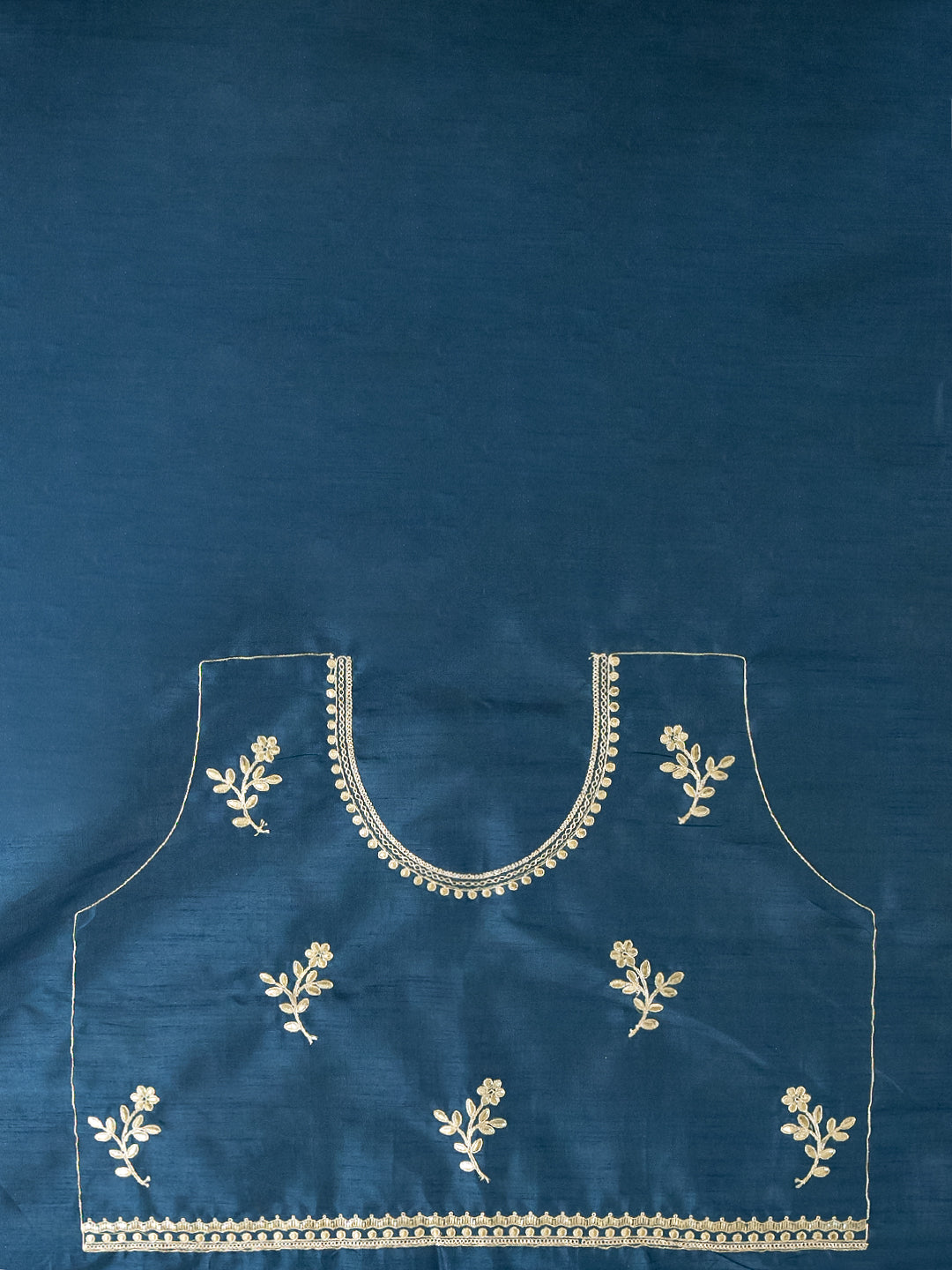 Gota Blue Embroidered Saree