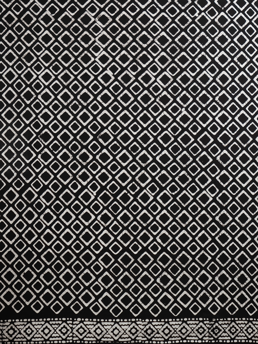 Suti Barfi Black Batik Saree