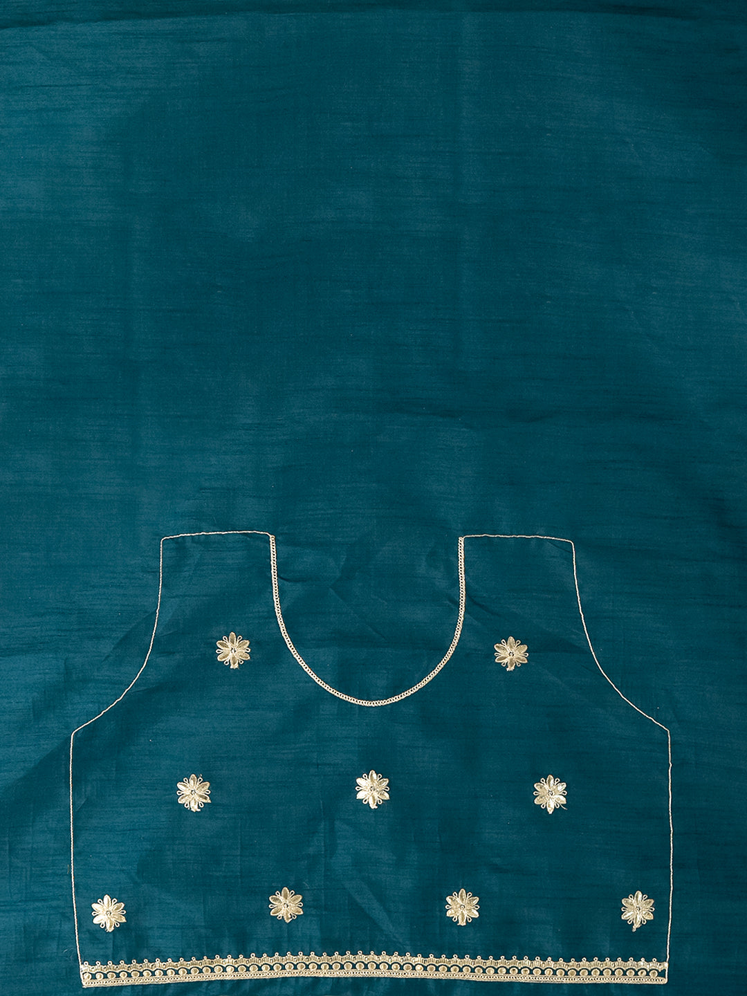 Gota Blue Embroidered Saree
