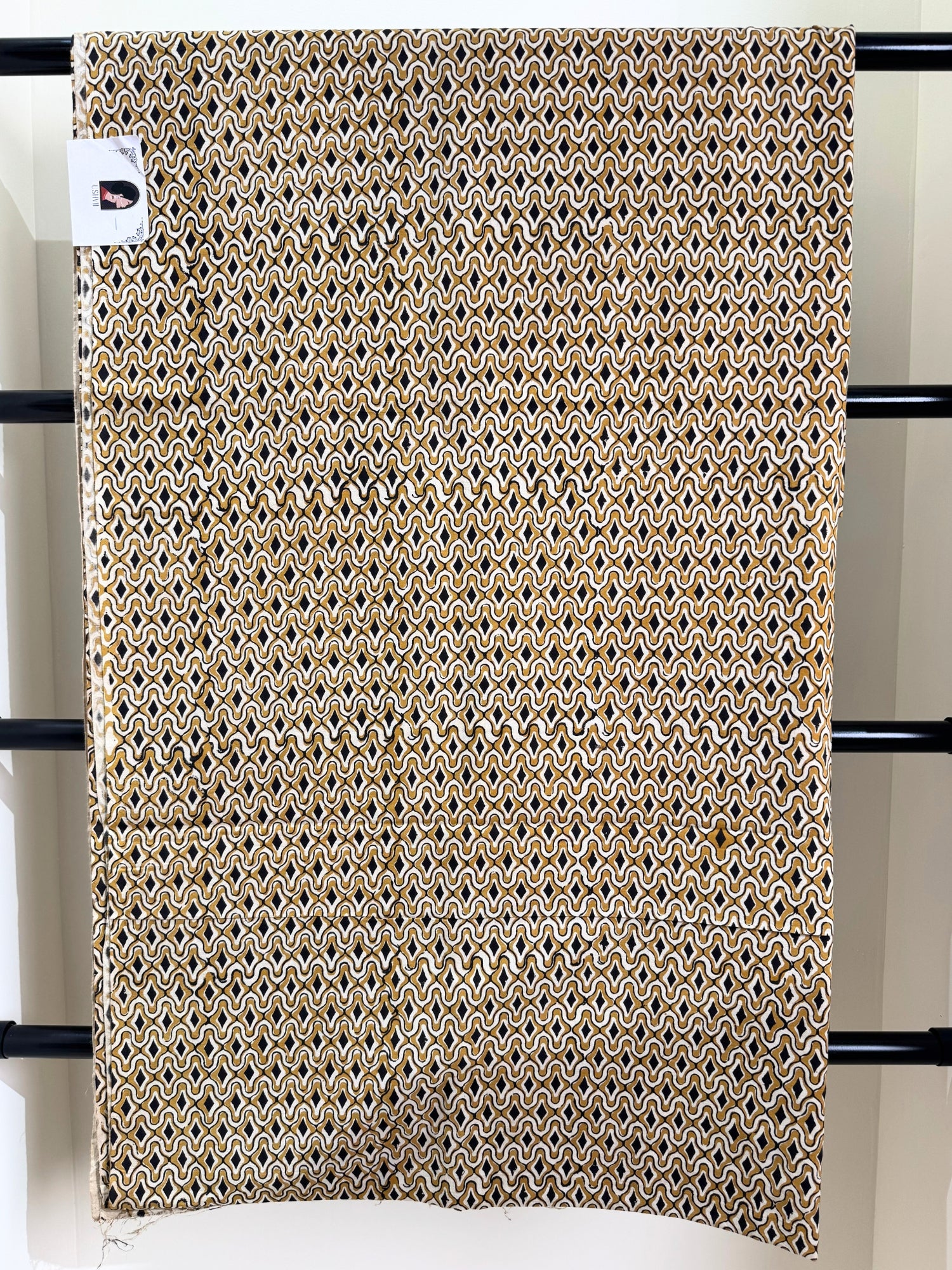 Mustard Ajrakh Fabric