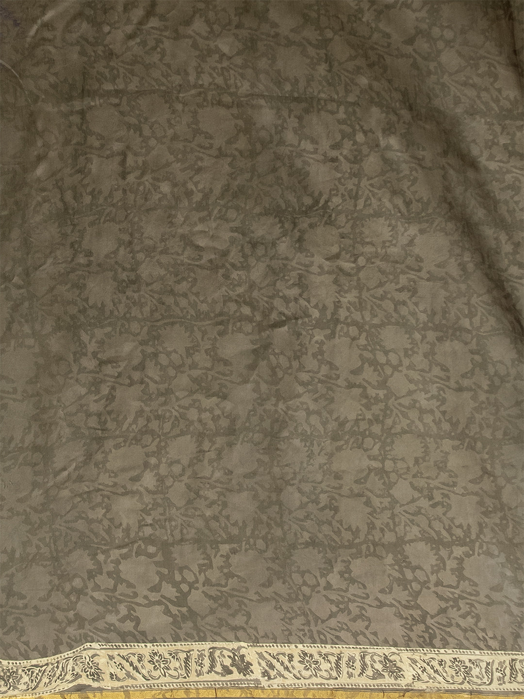 Saanjhi Brown Ajrakh Saree