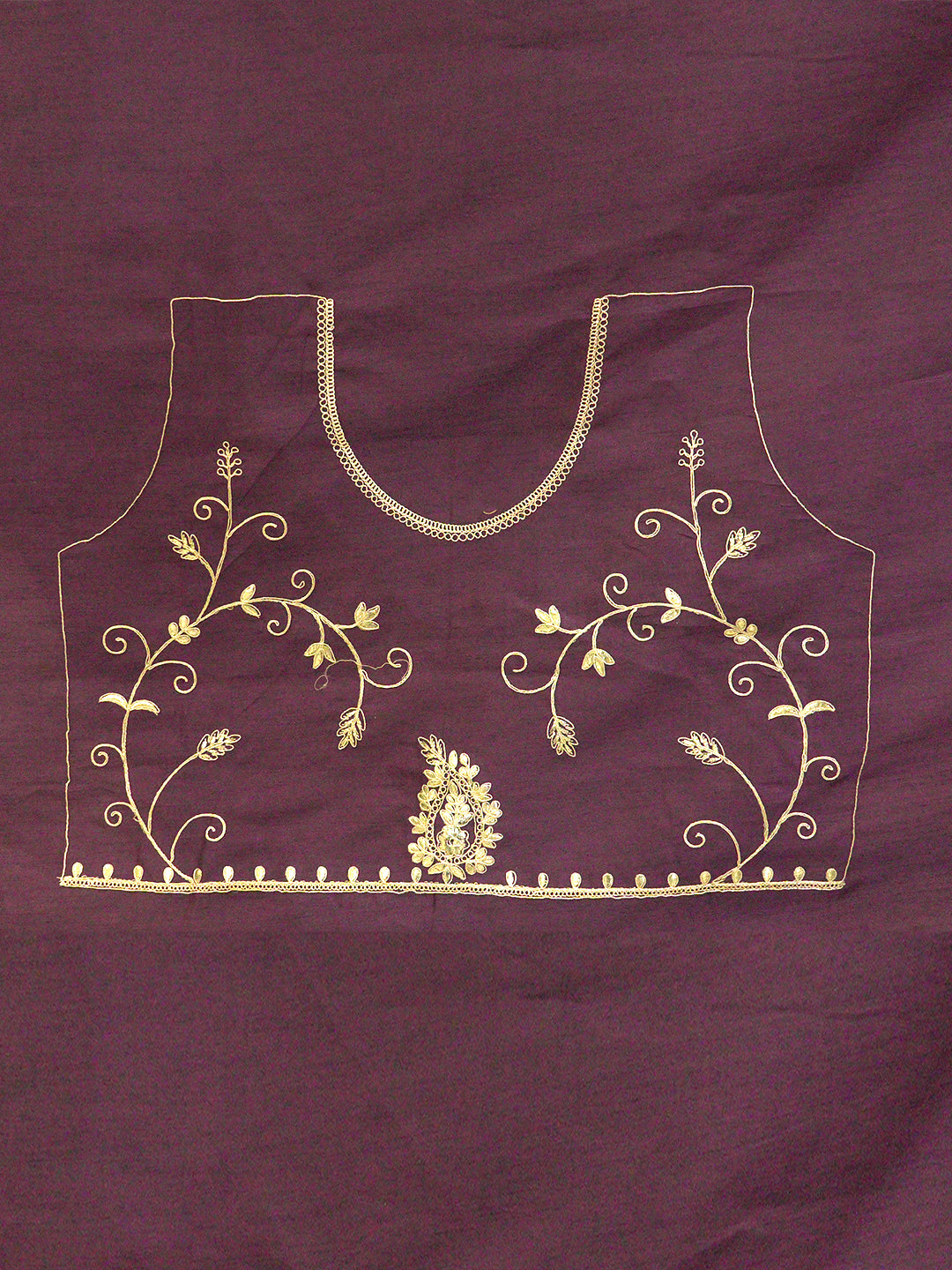 Gota Lavender Embroidered Saree