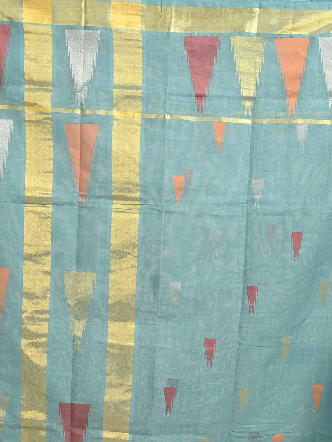 Mandir Skyblue Venkatagiri Saree