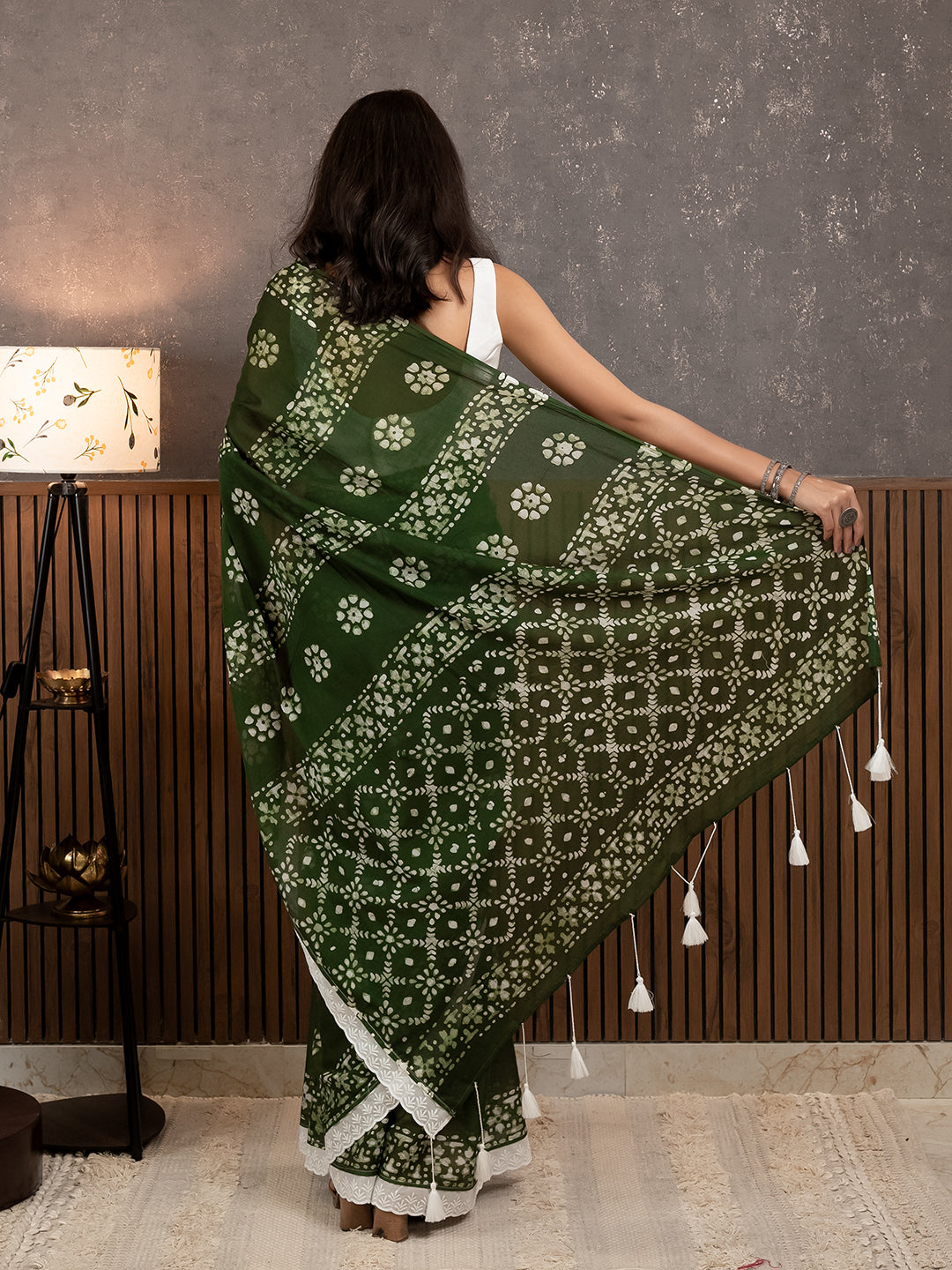 Suti Dil Henna Batik Saree