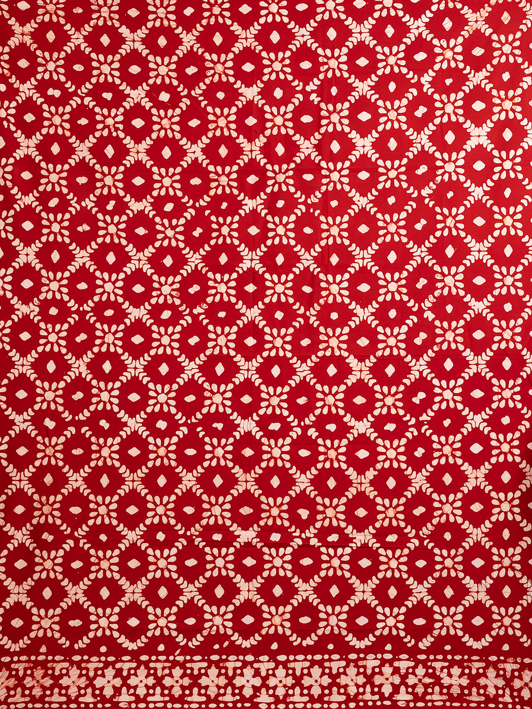 Suti Dil Red Batik Saree