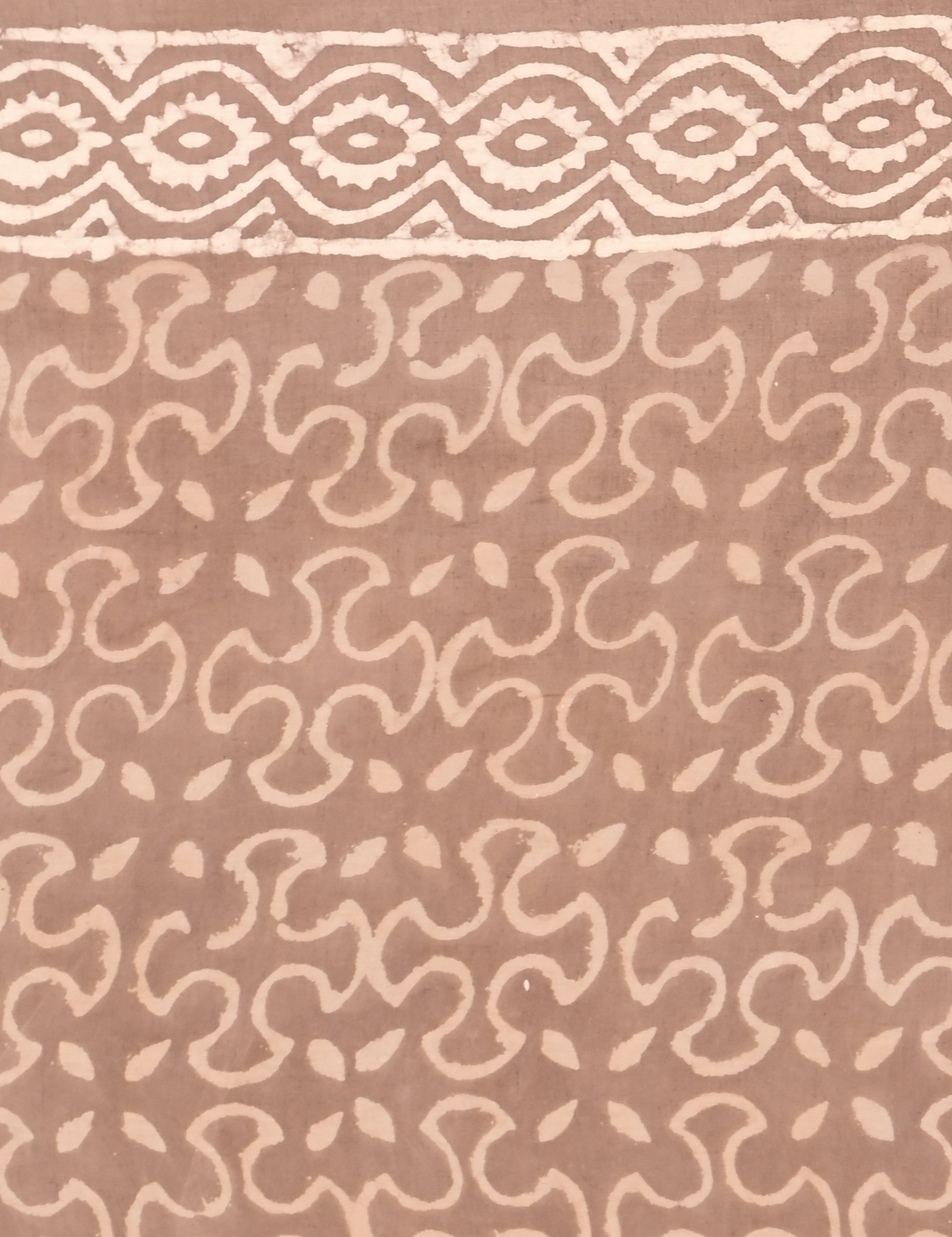 Nisarga Brown Bagru Saree