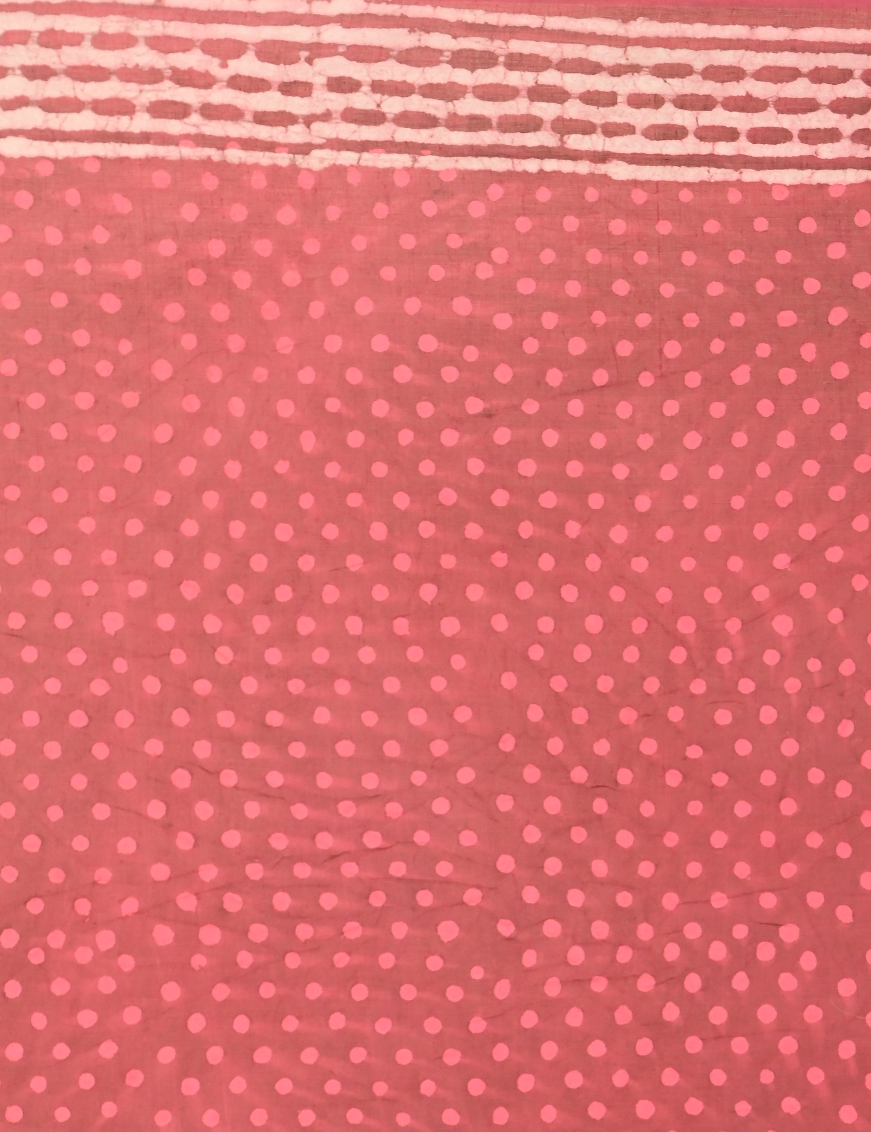 Nisarga Coral Bagru Saree