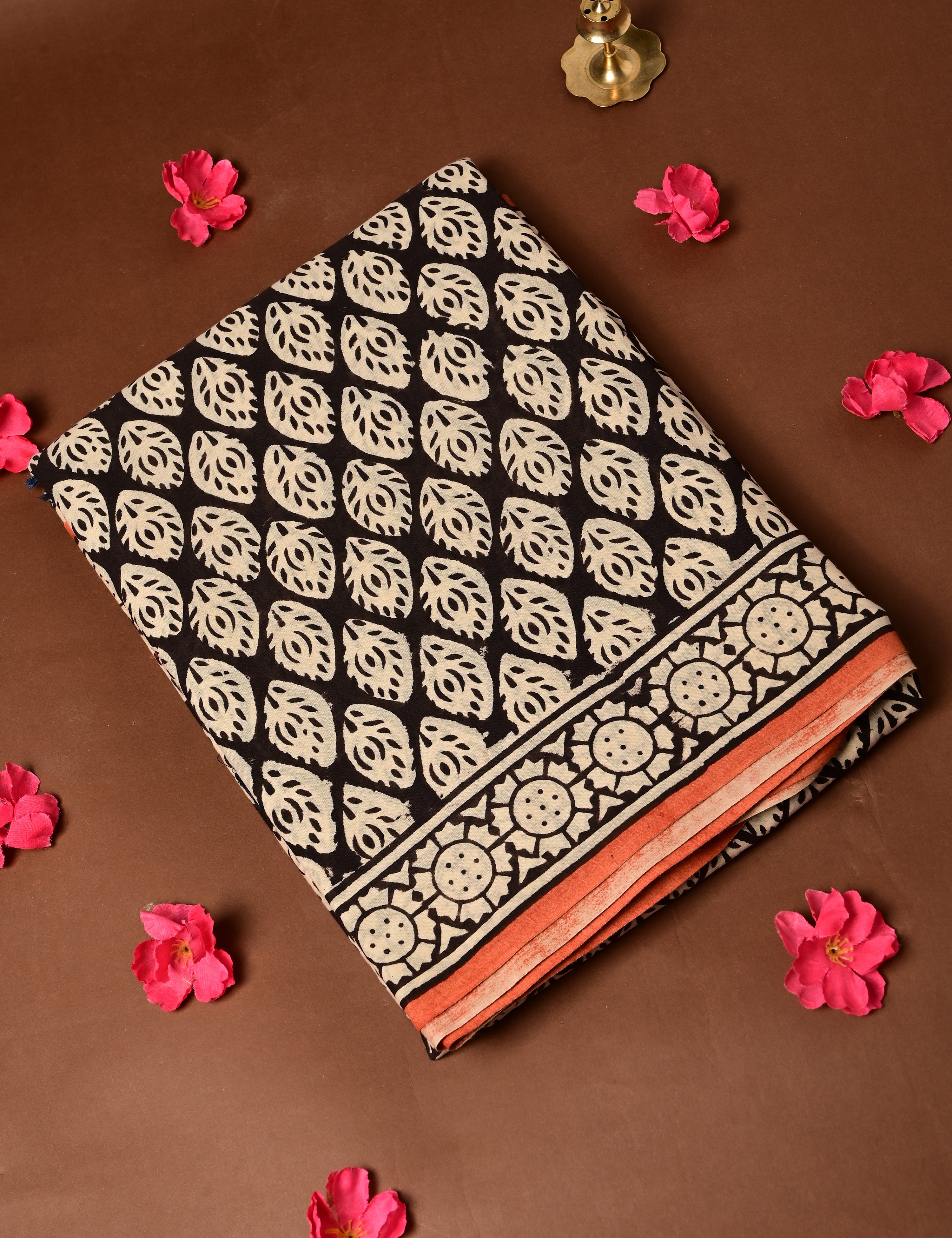 Nisarga Black Bagru Saree