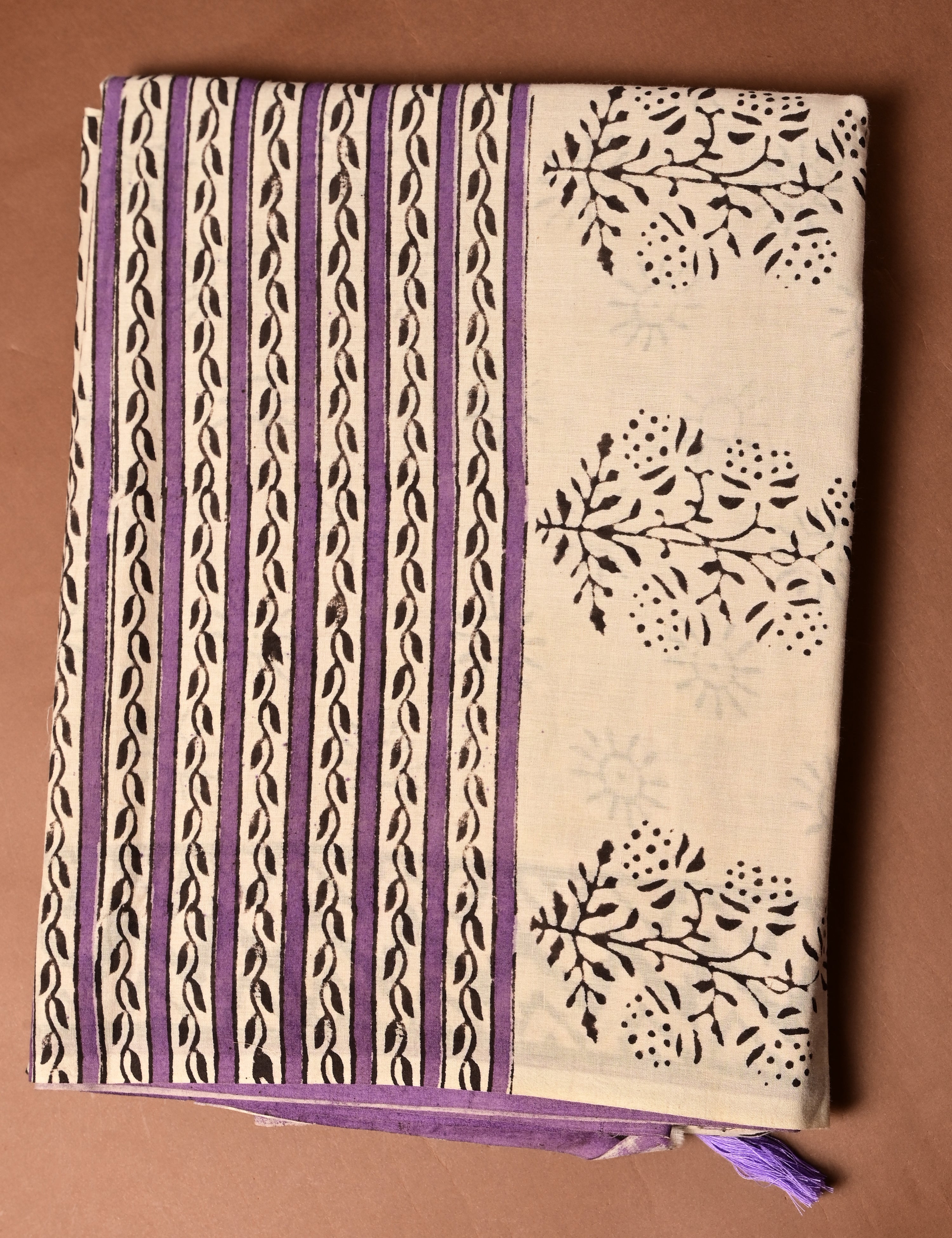 Nisarga Off White Bagru Saree