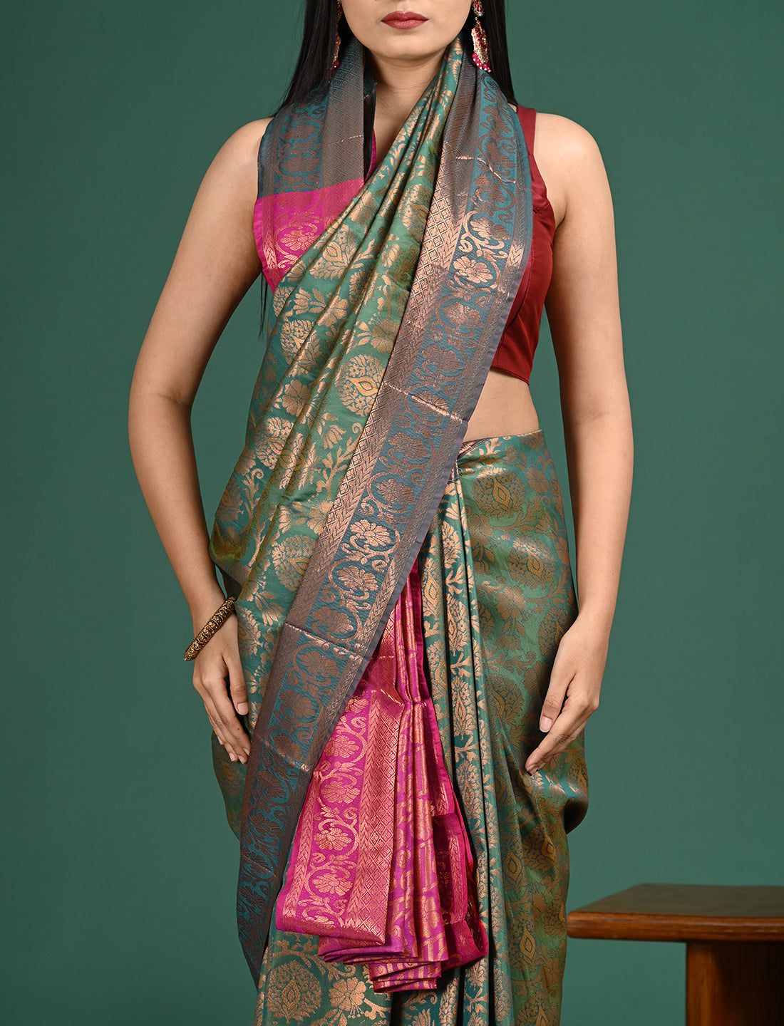Padmini Green Art Silk Pattu Saree