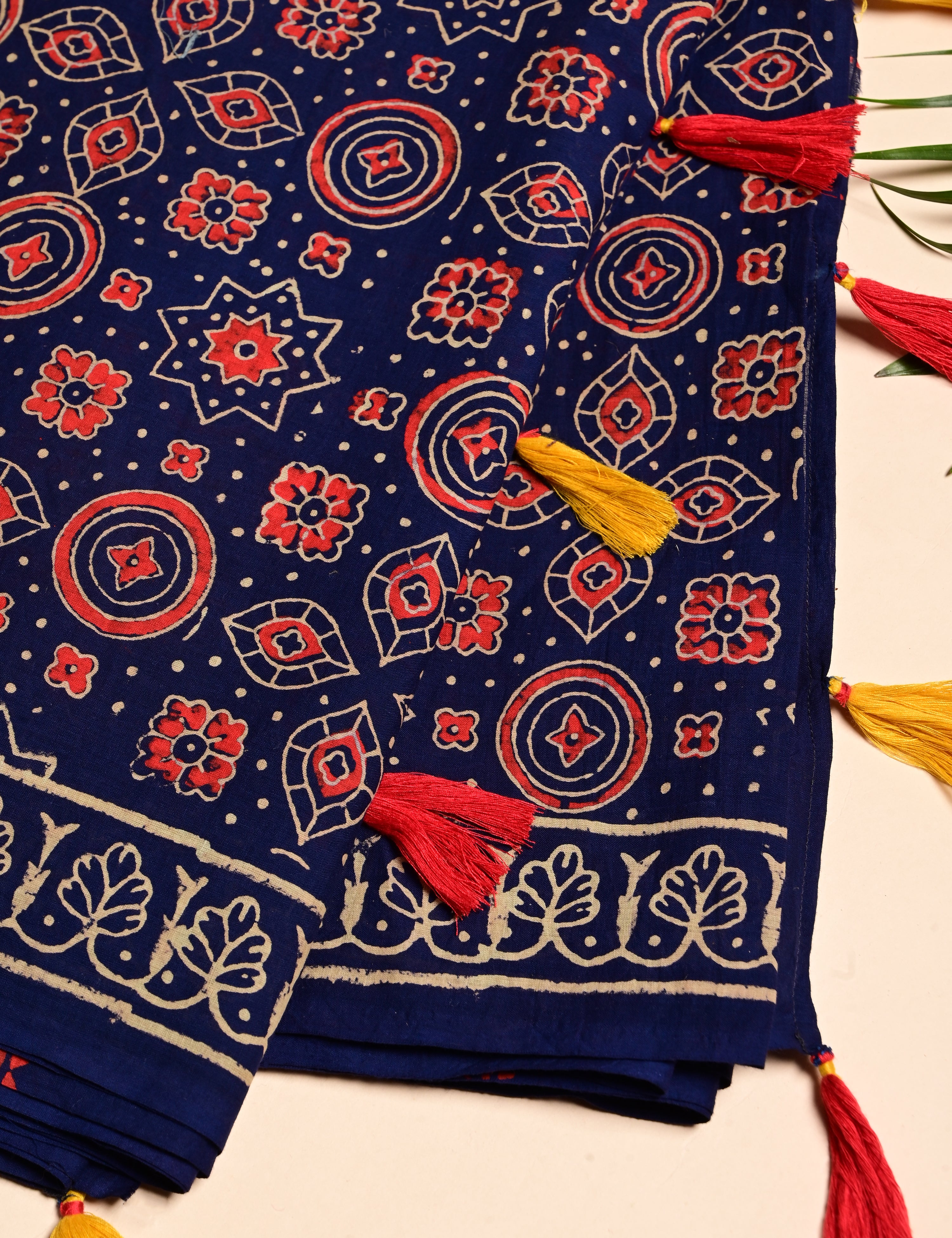 Nisarga Indigo Bagru Saree