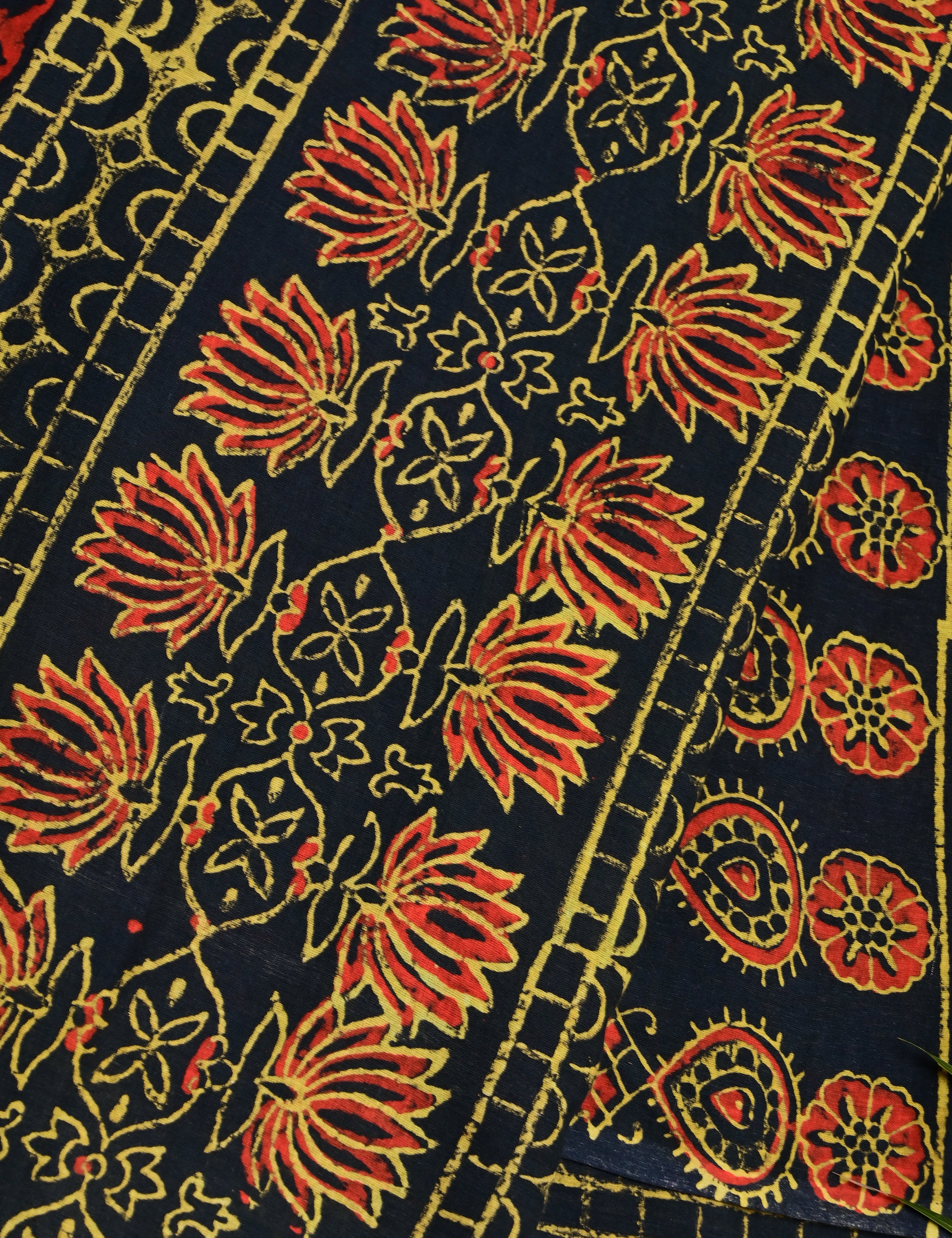 Nisarga Indigo Bagru Saree