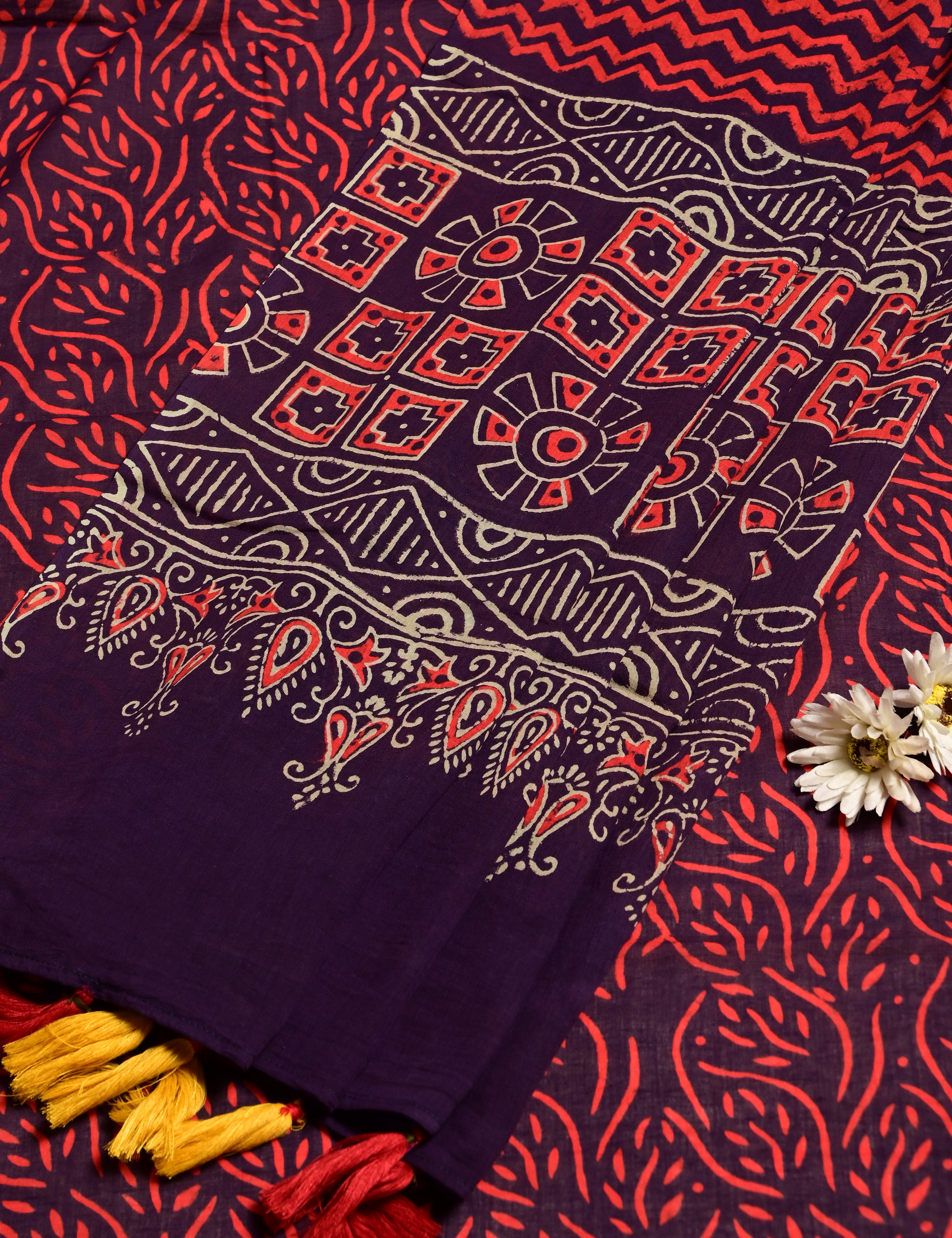 Nisarga Indigo Bagru Saree