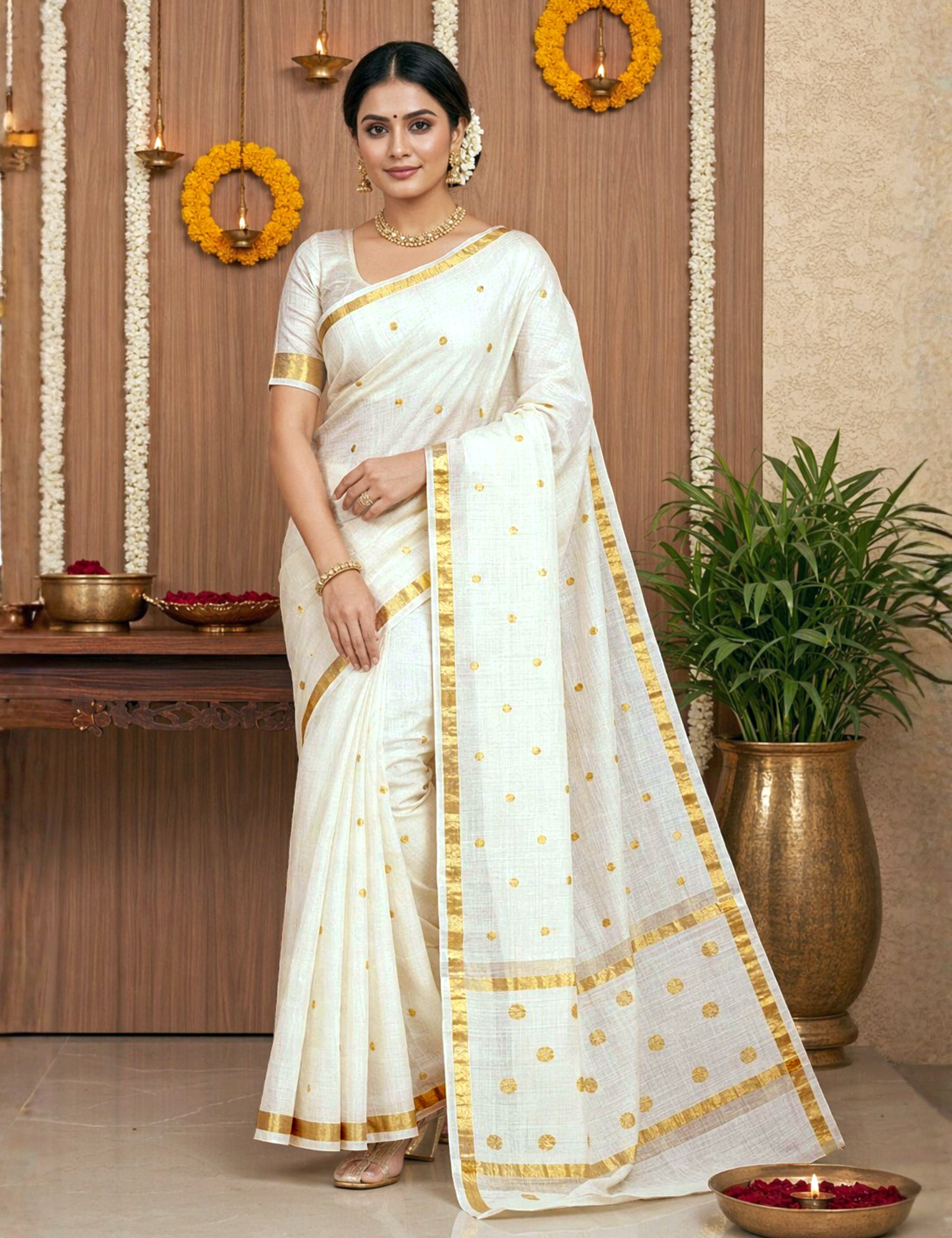 Pista Venkatagiri Saree