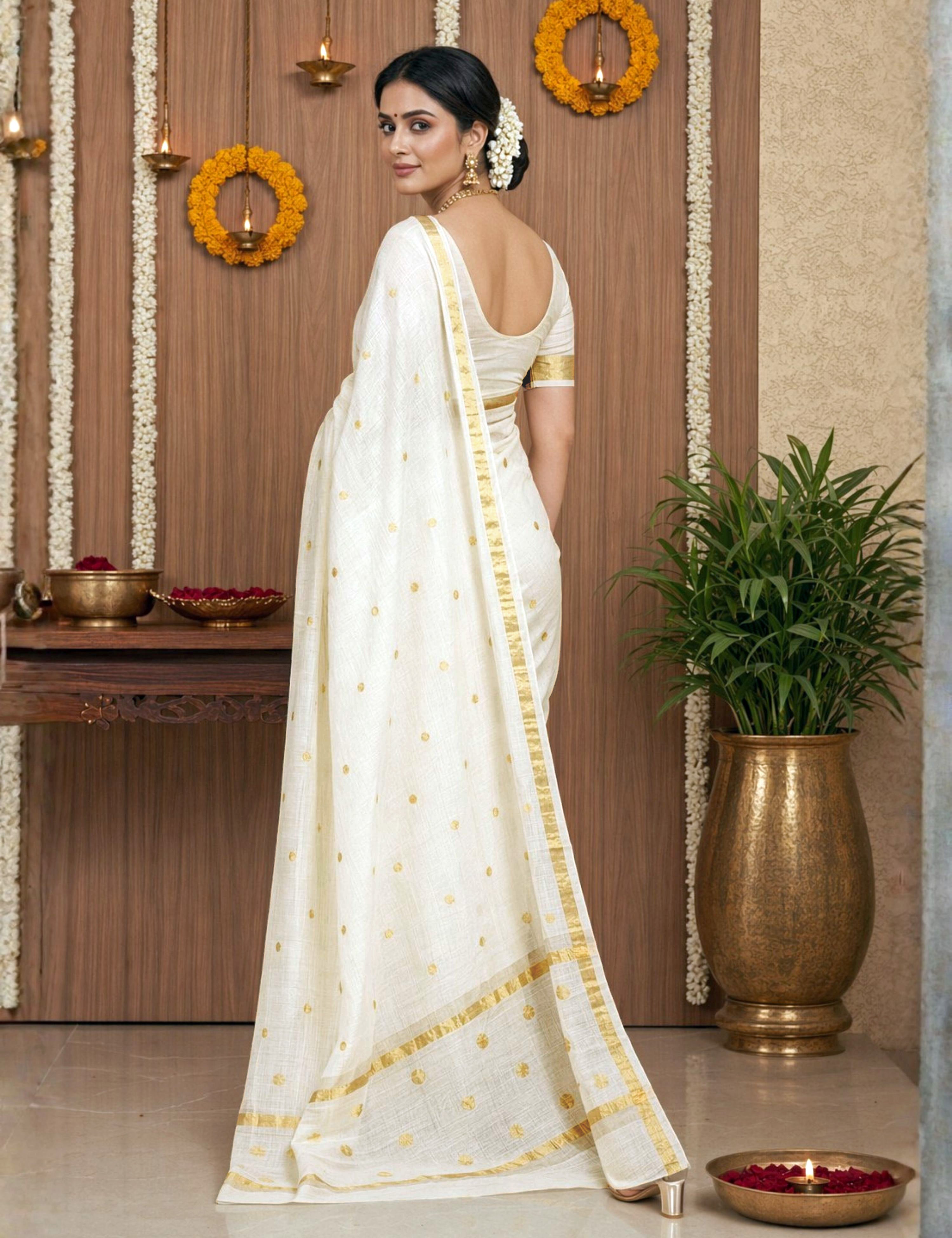 Pista Venkatagiri Saree
