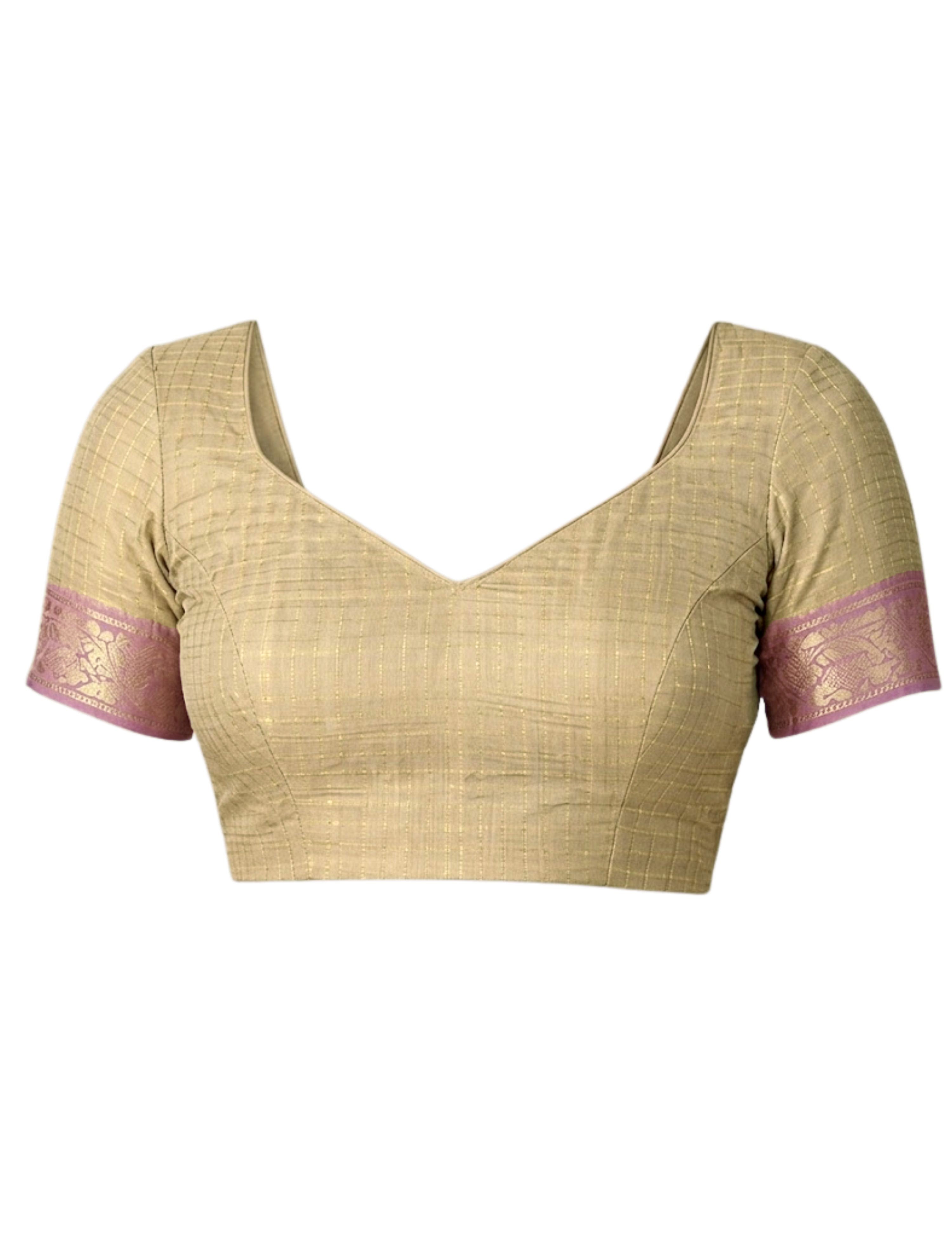 Kili Beige Venkatagiri Saree